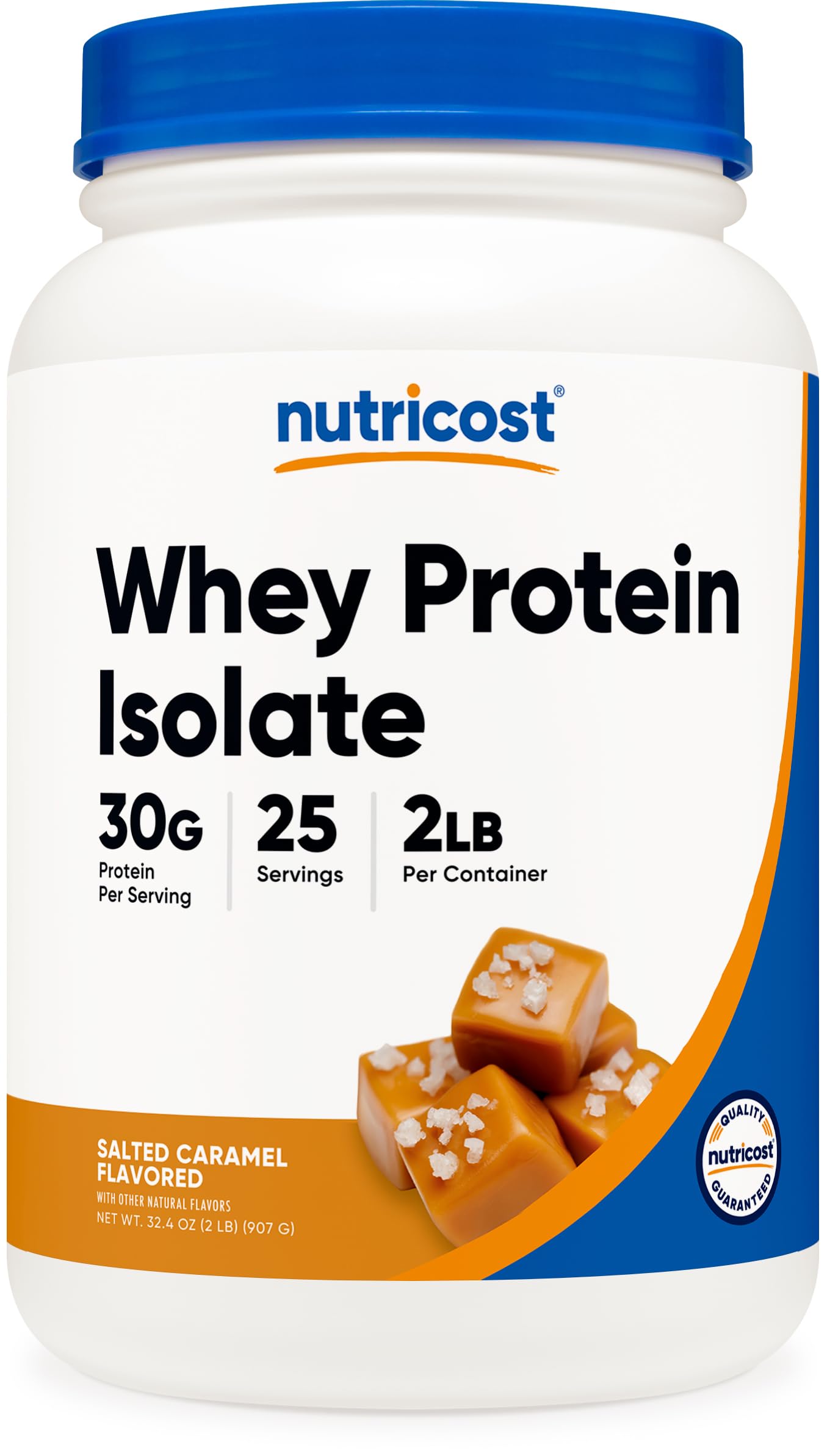 Nutricost Whey Protein Isolate Powder Salted Caramel 2.03 Pound