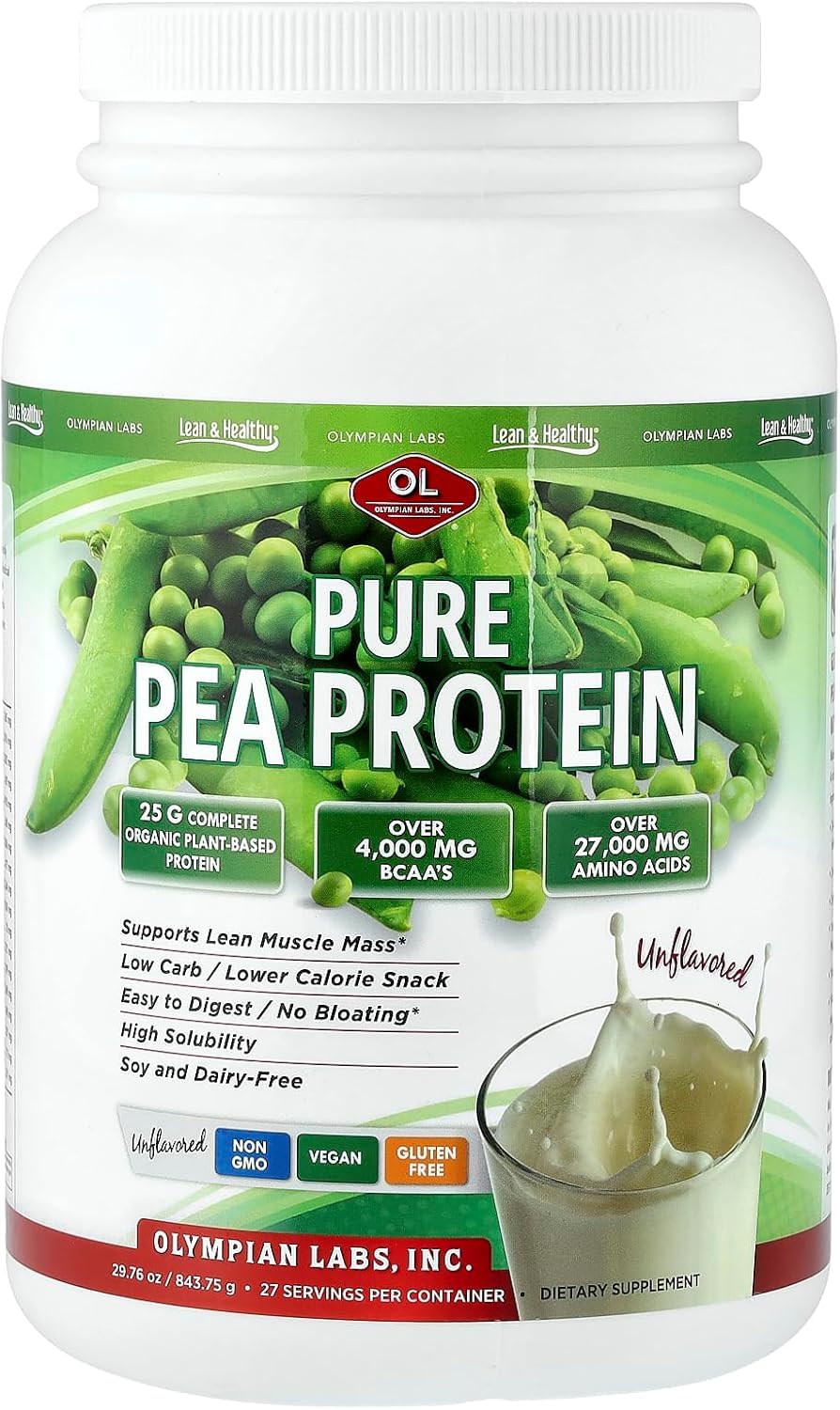 Olympian Labs Plant Based Pea Protein Powder, 1.86 lb