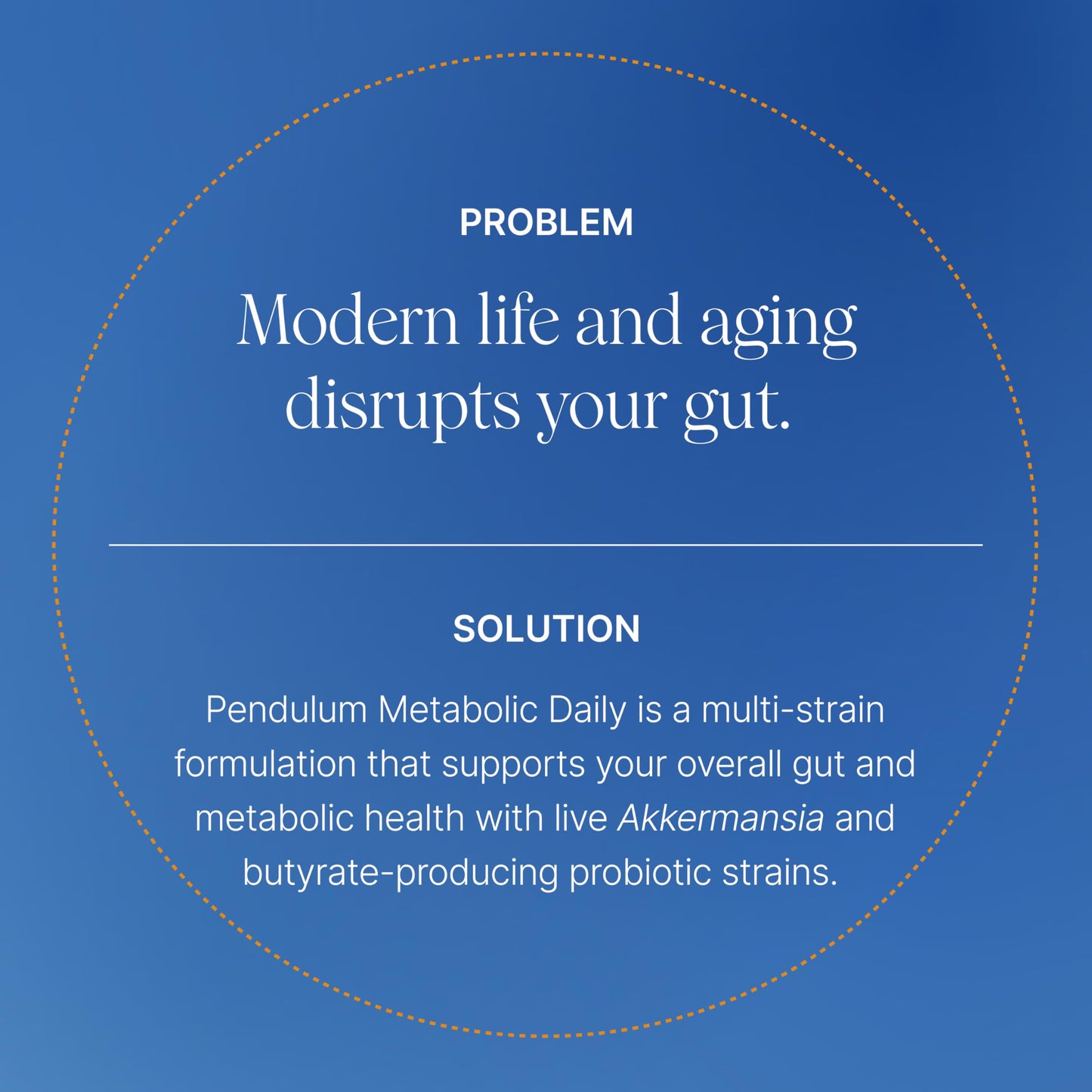 Pendulum Metabolic Daily - Multi-Strain Probiotic with Akkermansia muciniphila to Support Metabolism and Sustain Energy Levels - Capsules, 30 Count