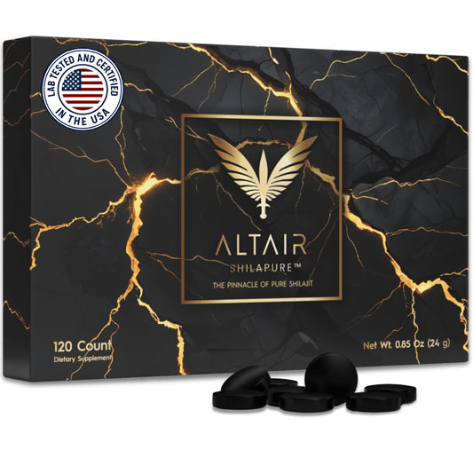Altair Shilapure 100% Pure Shilajit Tablets, 120 Tablets