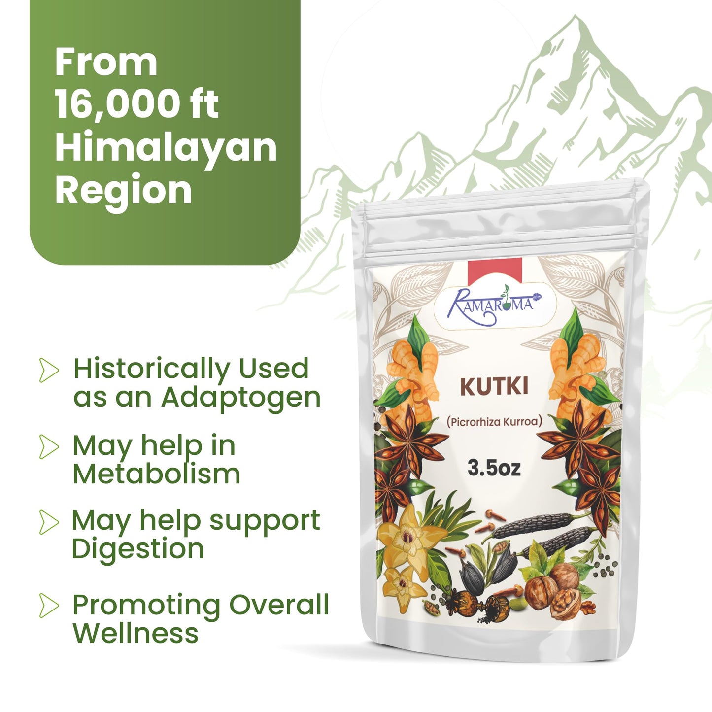 Ramaroma Himalayan Kutki Root Powder 3.5