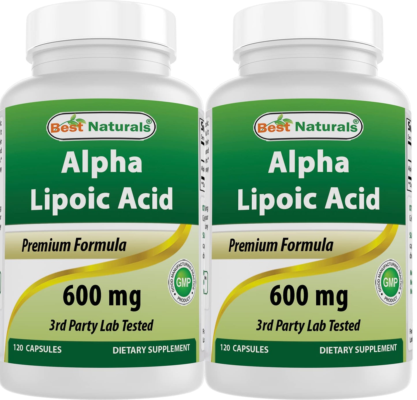 Best Naturals Alpha Lipoic Acid 600 mg Capsule, 120 Count