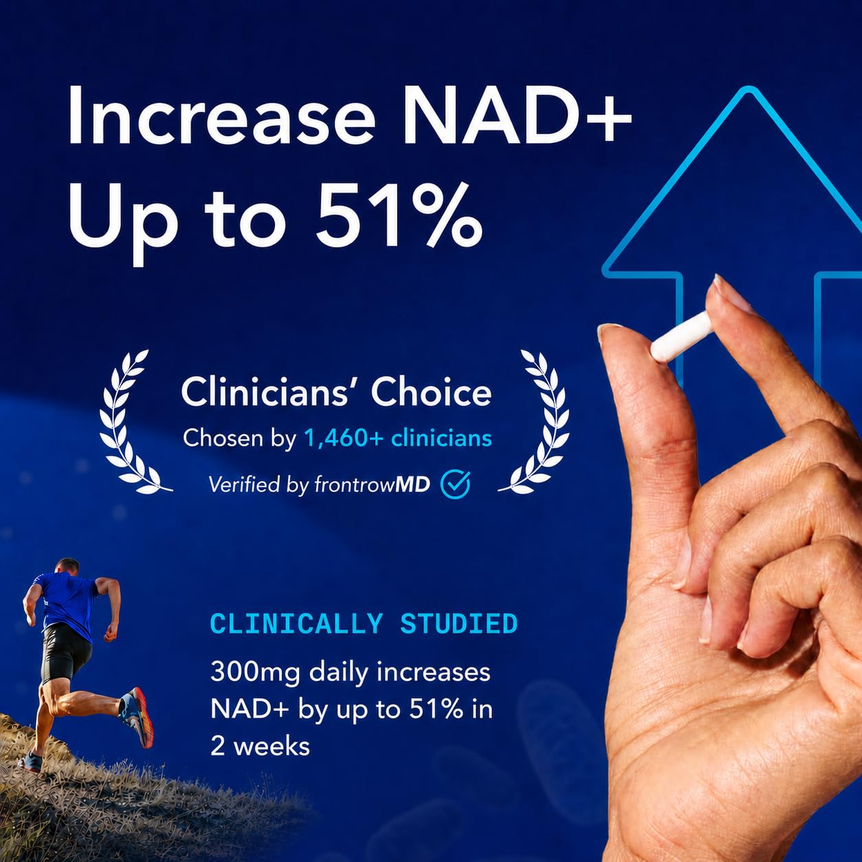 TRU NIAGEN NAD+ Supplement, Nicotinamide Riboside 300mg Capsule, 90 Capsules