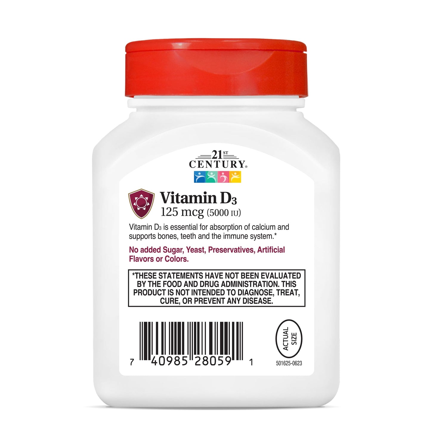 21st Century Vitamin D3 Softgels 110 Count