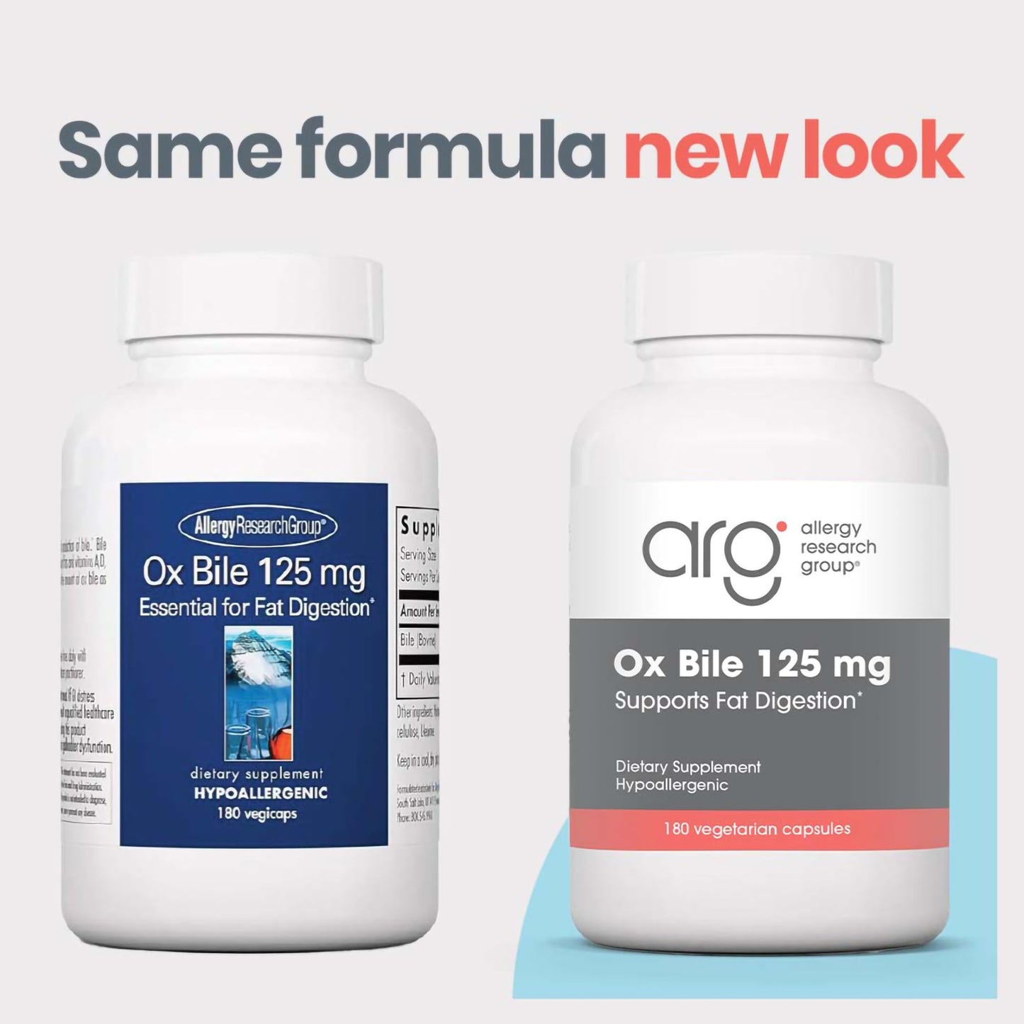 Allergy Research Group Oxbile 125mg Capsule 180 Capsules