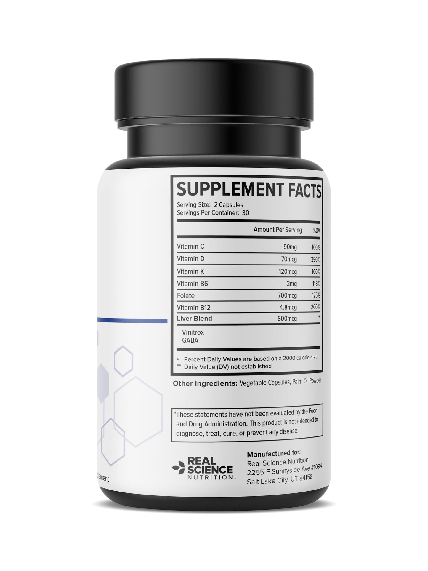 Real Science Nutrition Liver Miracle Capsule, 60 Count