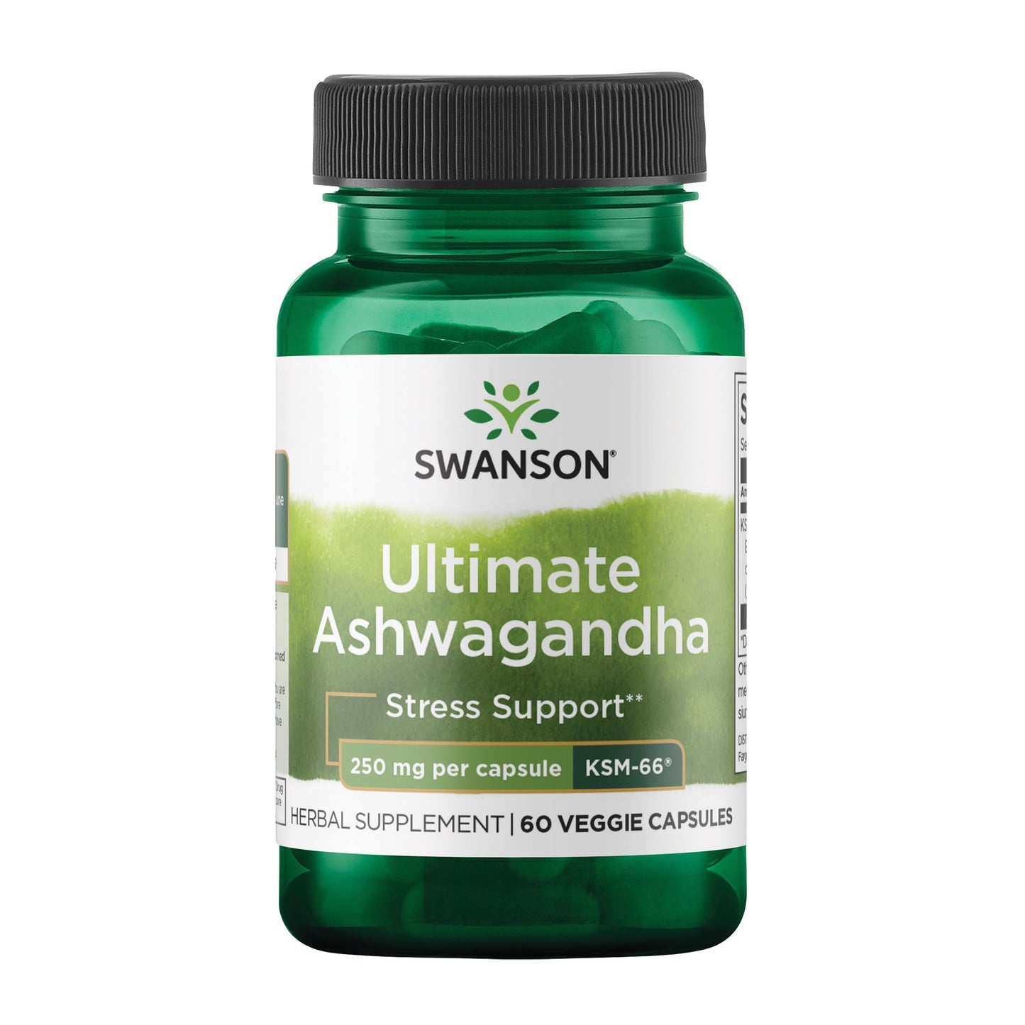 Swanson Ultimate Ashwagandha KSM-66 60 Veggie Capsules