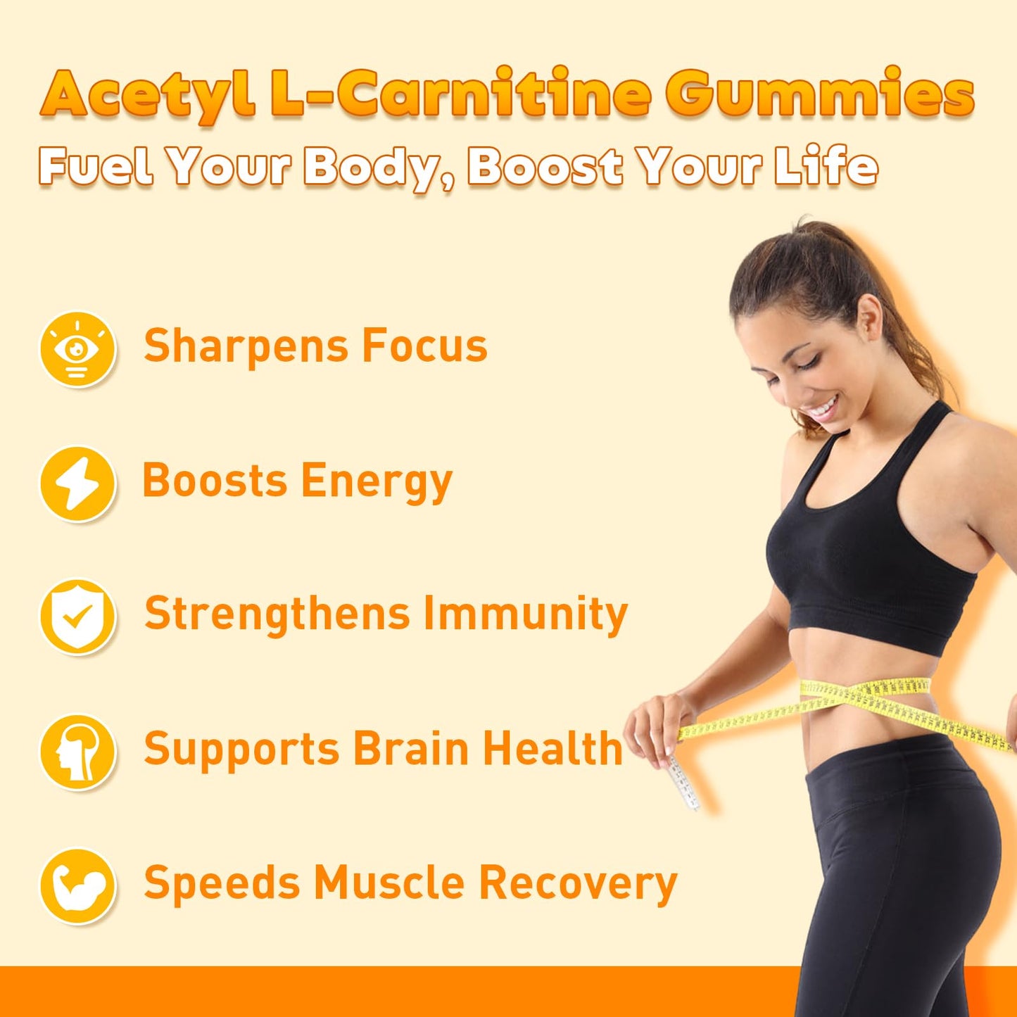 Flyrocer Acetyl L-Carnitine Gummies 60 Count