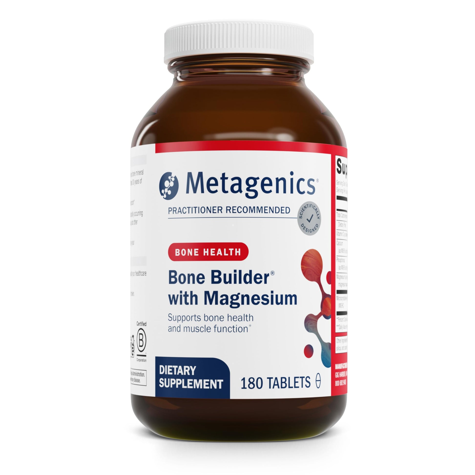 Metagenics Bone Builder with Magnesium, 180 Tablets