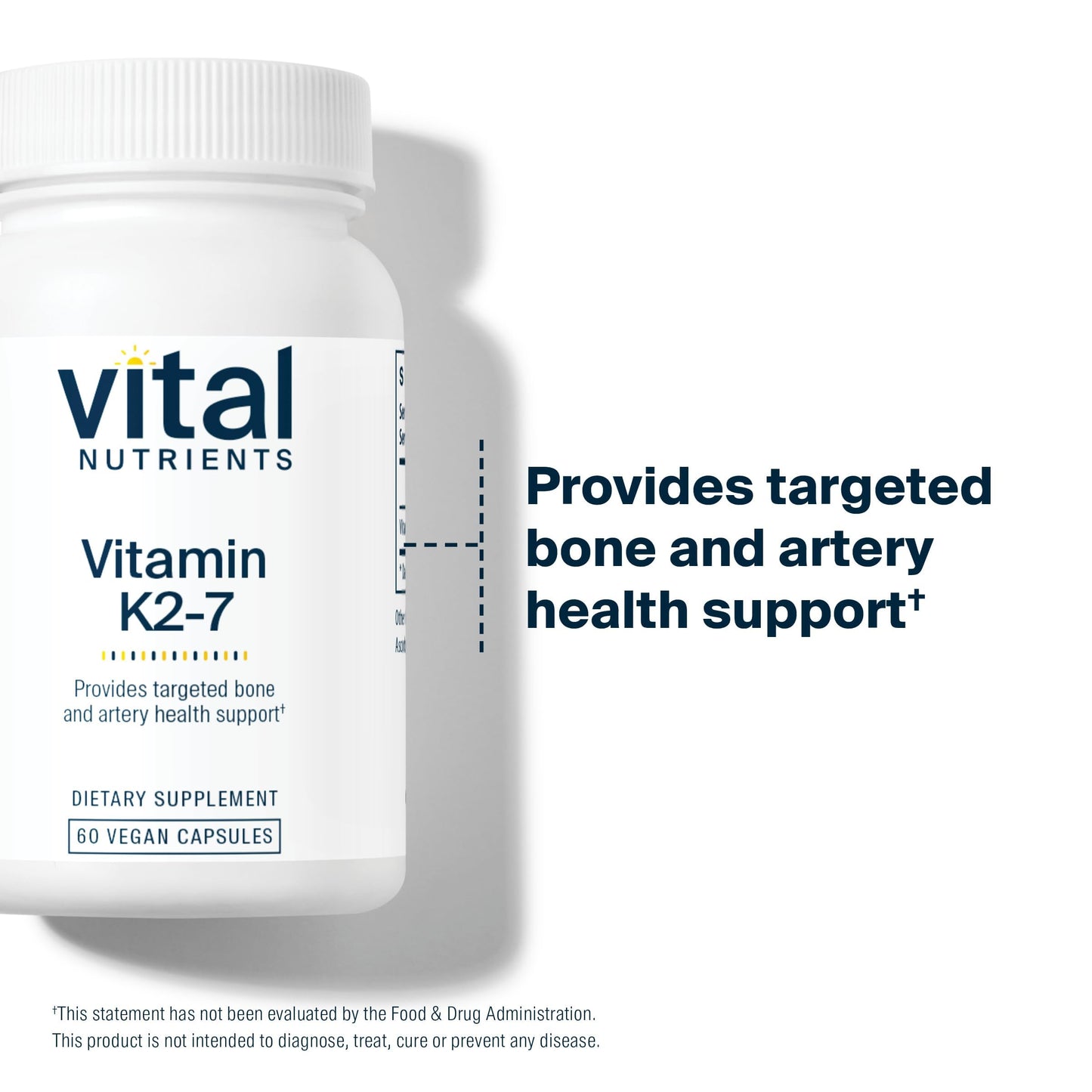 Vital Nutrients Vitamin K2-7 MK7 Capsule, 60 Capsules