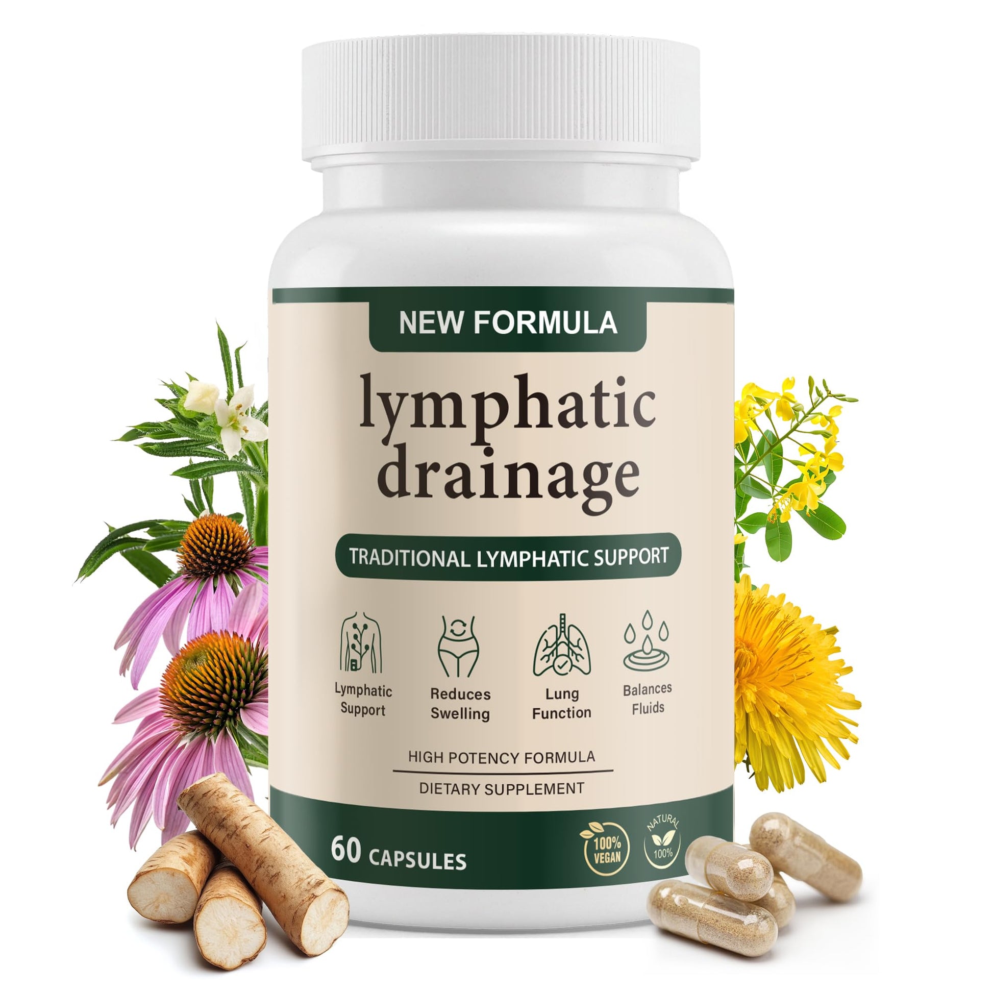 Pikeda Lymphatic Drainage Supplement Capsule 60 Capsules