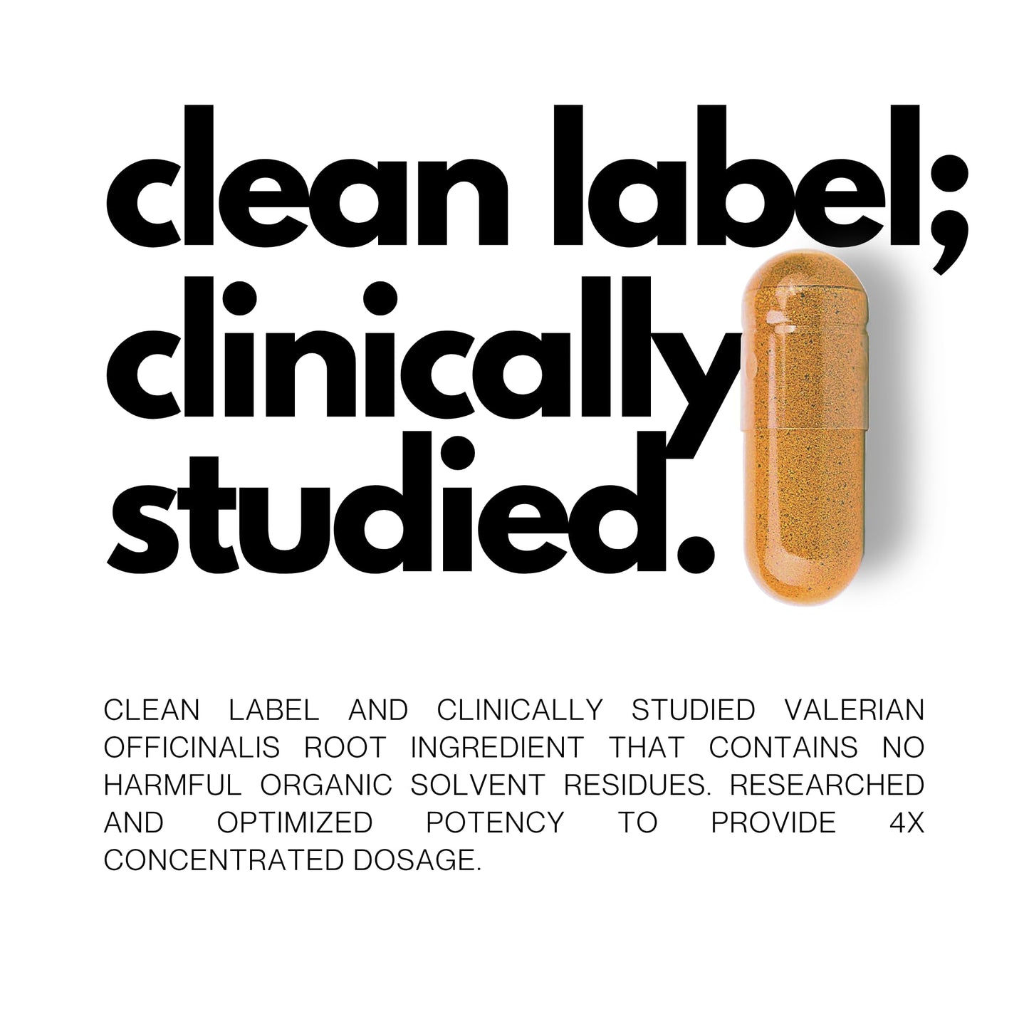 FOLIUS LABS Valerian Root 4:1 Extract Capsules 750mg, 120 Capsules