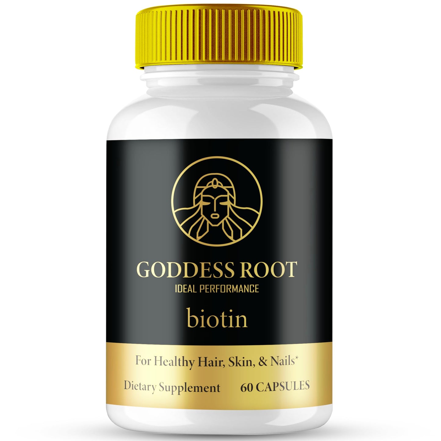 IDEAL PERFORMANCE Goddess Root Biotin Supplement Capsules, 60 Capsules