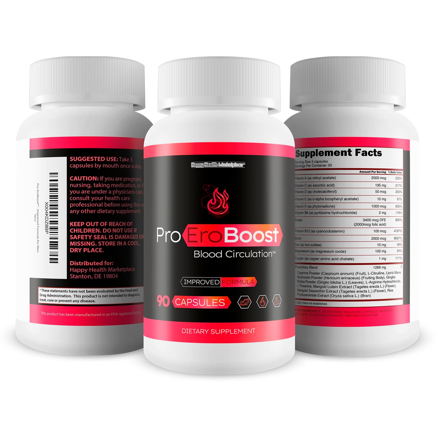 Happy Health Marketplace Pro EroBoost Capsule 90 Count