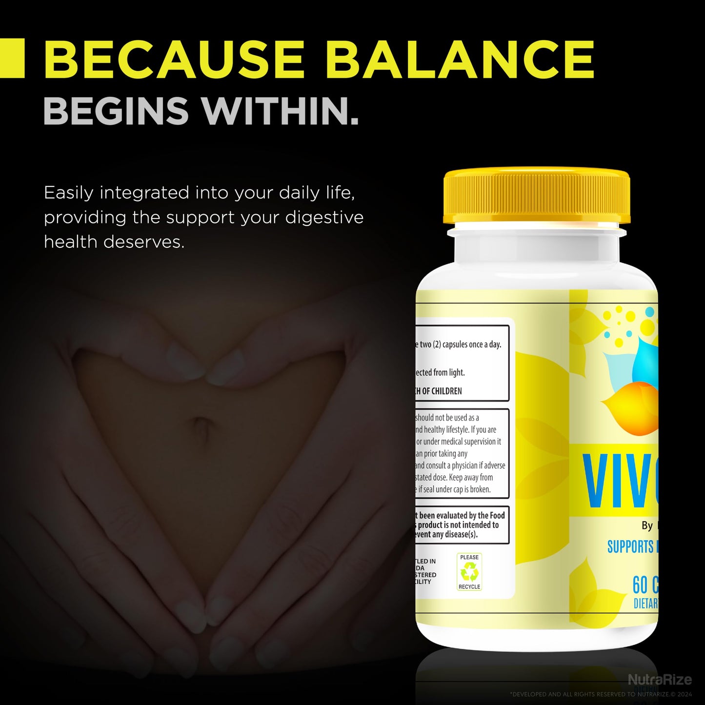 NutraRize VivoGut Capsule 60 Count
