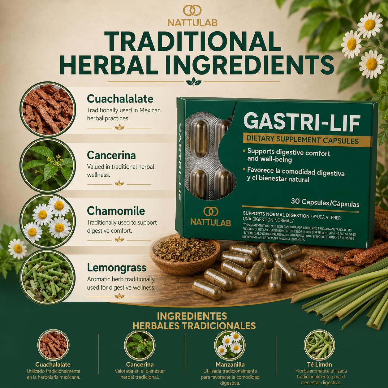 NATTULAB GASTRI-LIF Capsule 1 Count