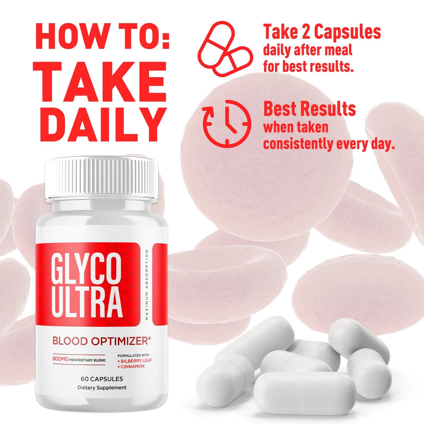 Flex University Glyco Ultra Blood Optimizer Capsule 60 Count