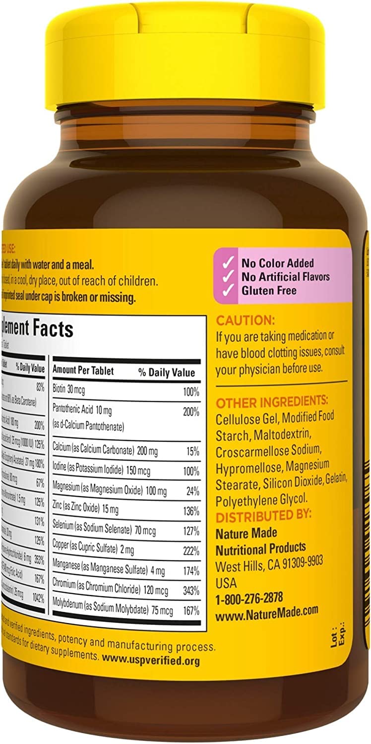Nature Made Multi for Her 50+ Vitamin/Mineral Tablets 360 Tablets