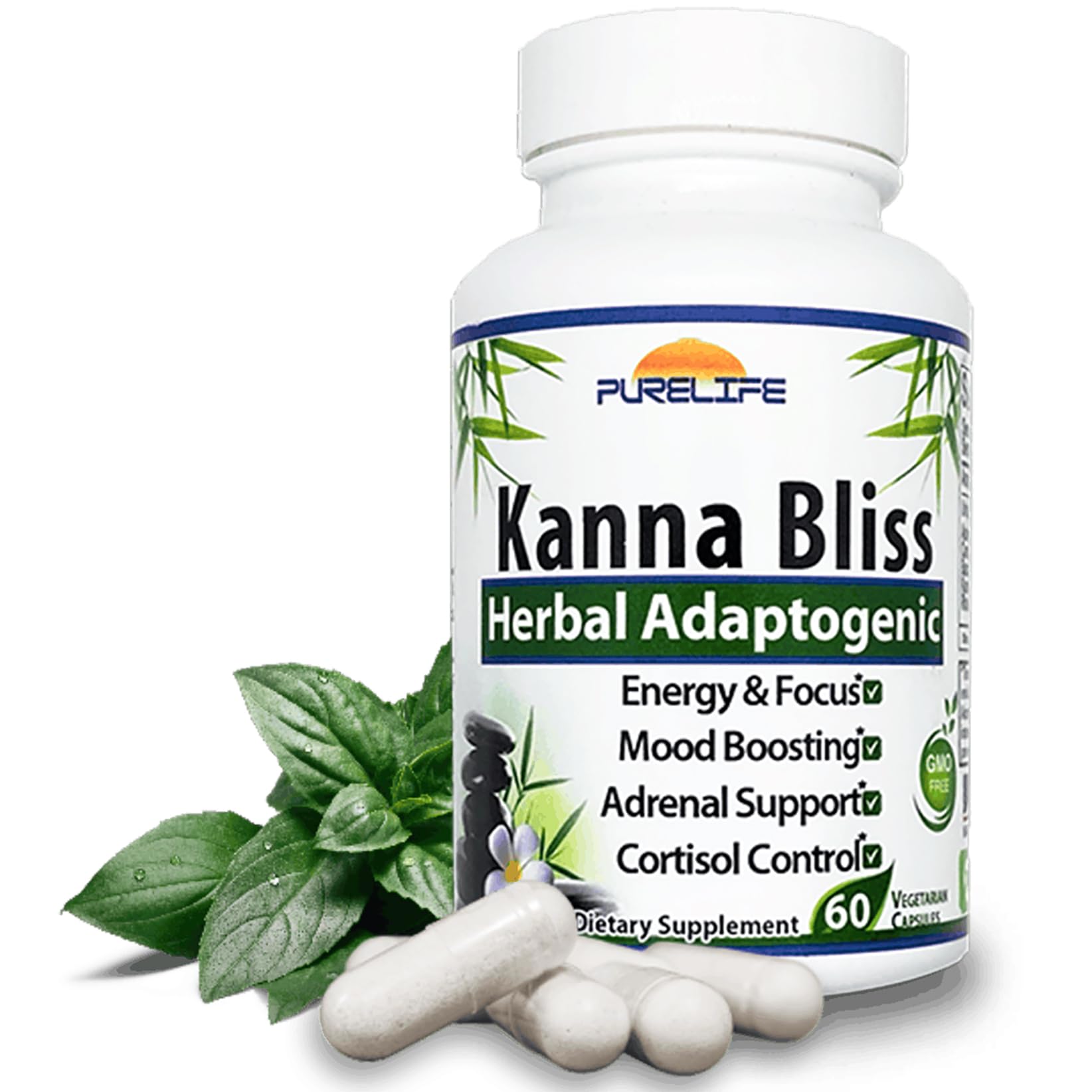 PureLife Supplements Kanna Bliss - Herbal Adaptogenic Capsule, 60 Count