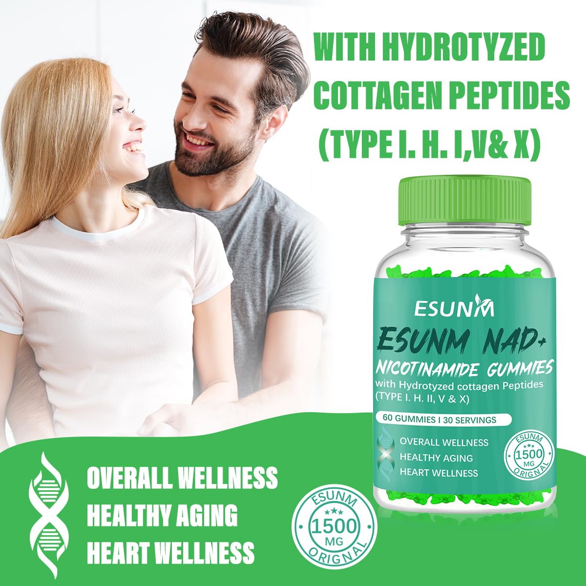 ESUNM Nicotinamide Riboside Capsule 60 Count