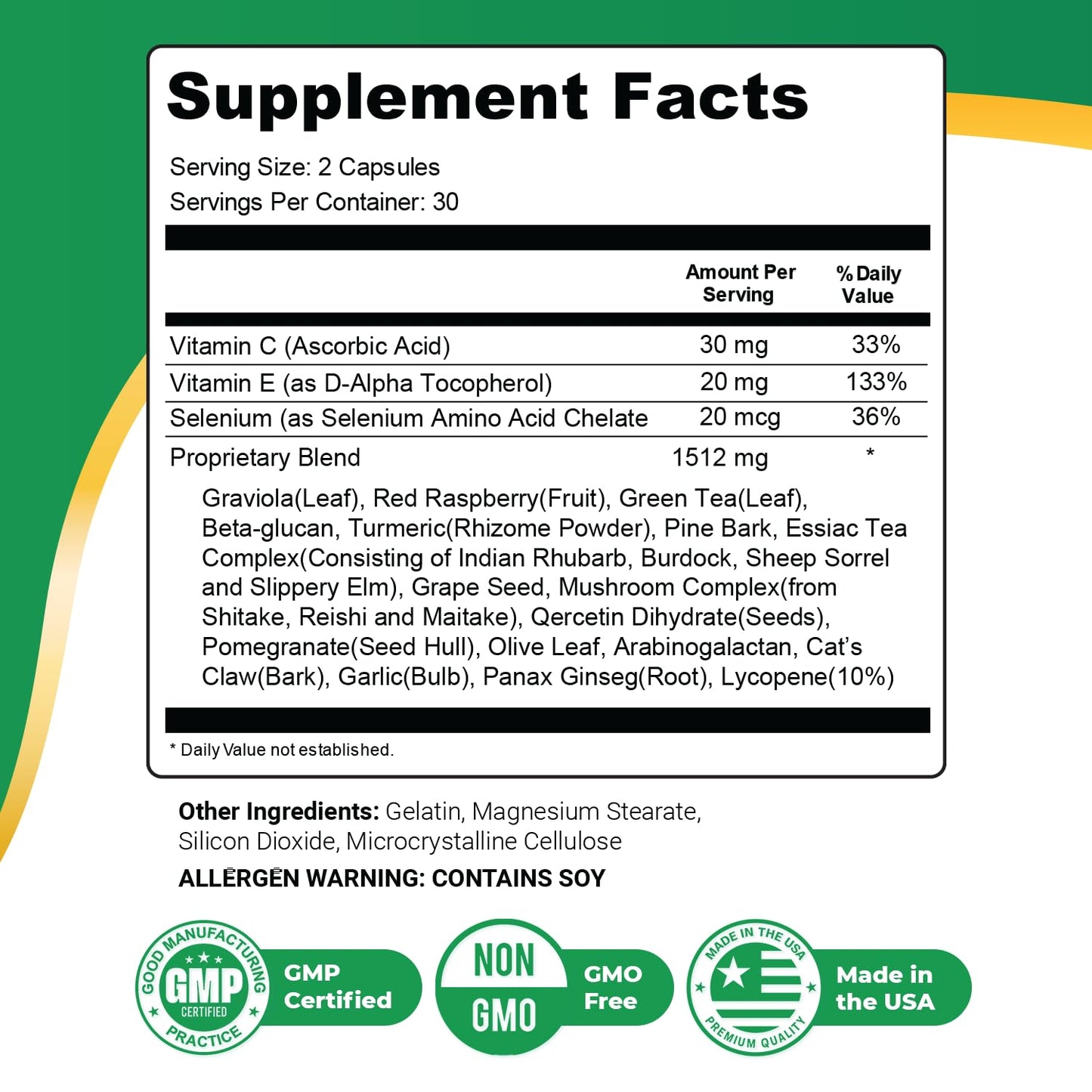 Nature’s NutriWave Keravita Pro Vitamin C, E, Green Tea & Turmeric 180 Capsules