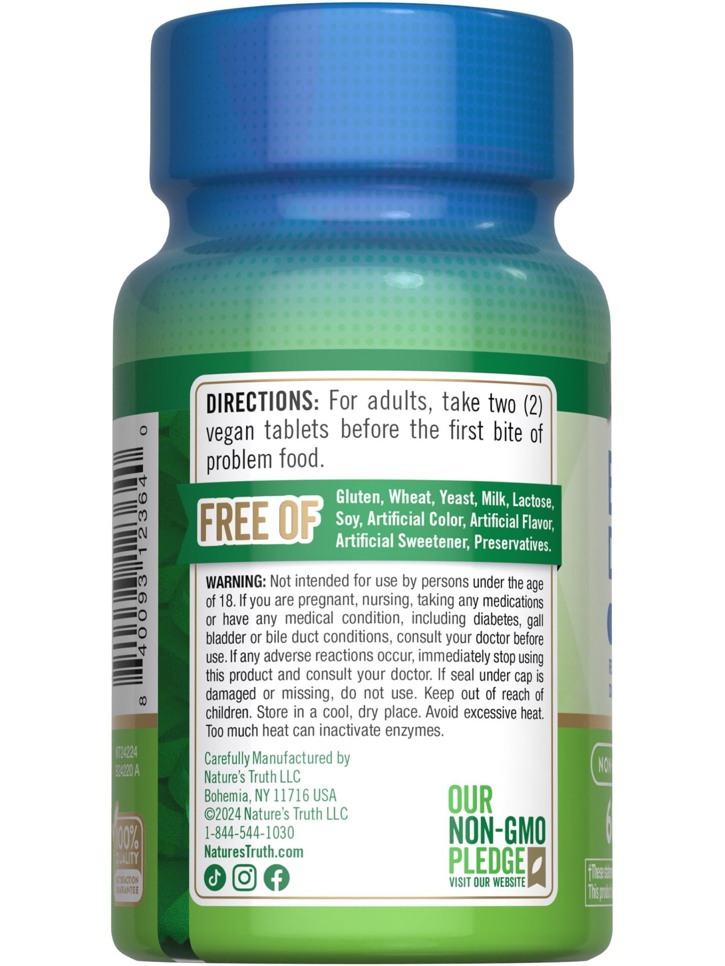 Nature's Truth Digestive Enzymes 60 Tablets
