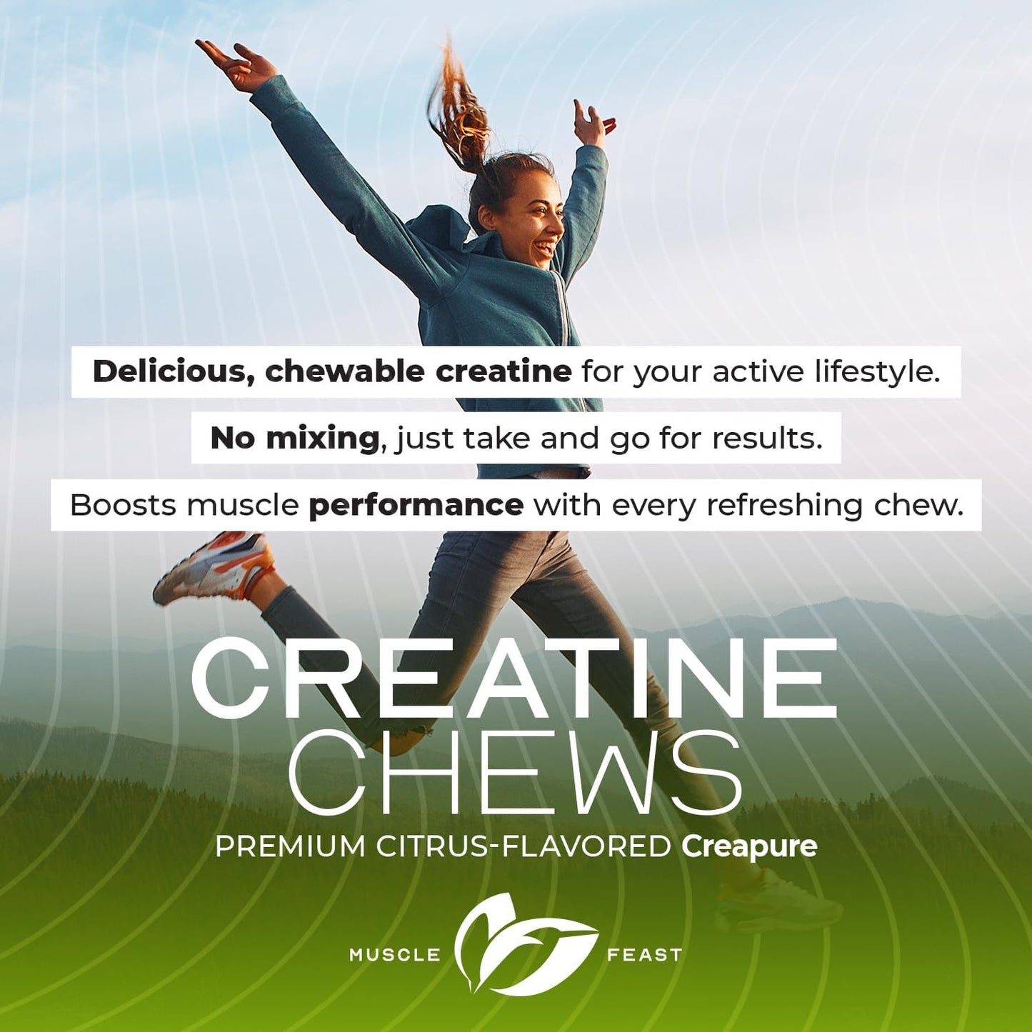 Muscle Feast Creapure Creatine Monohydrate Tablet, 120 Tabs