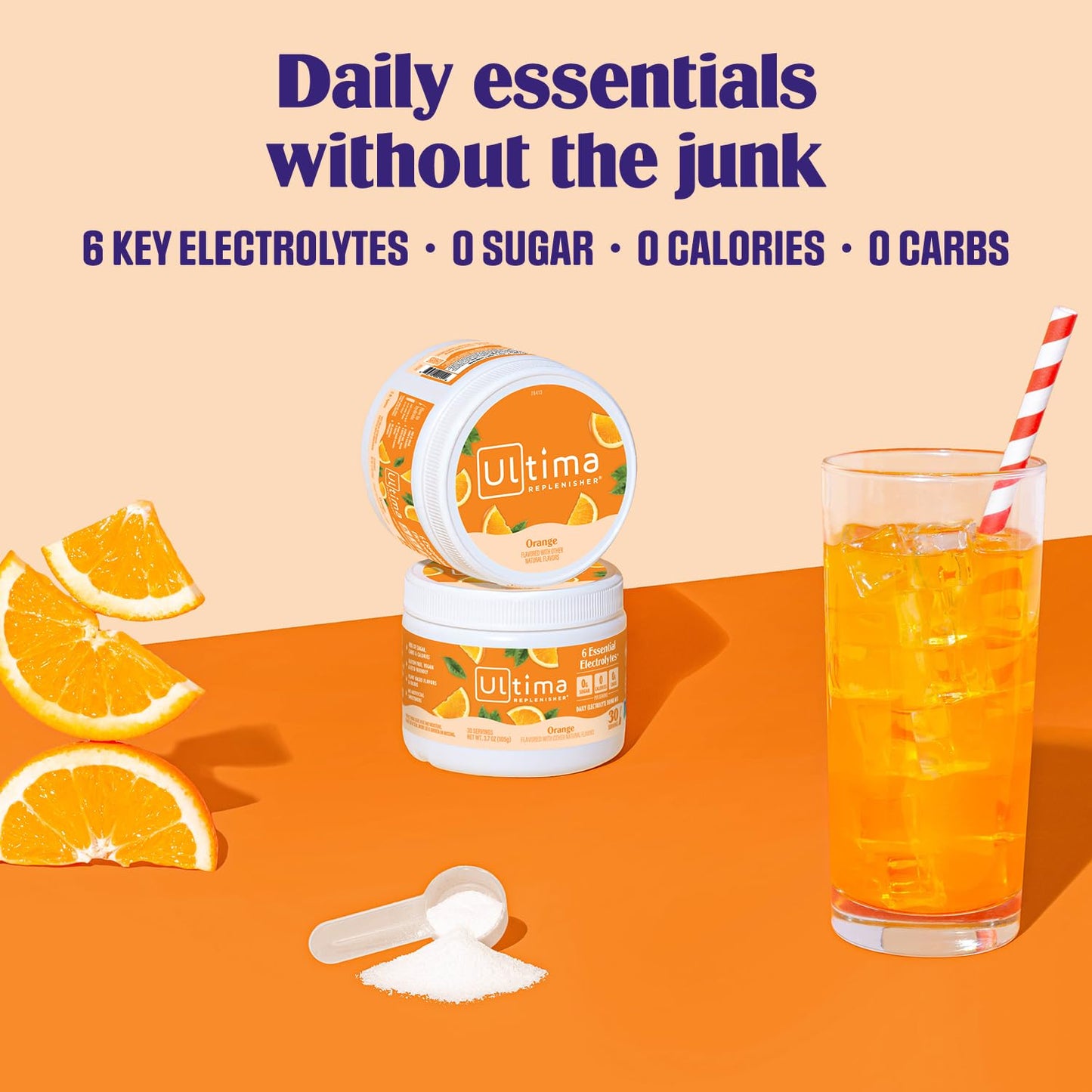 Ultima Replenisher Orange Electrolytes Powder 3.6 Ounce