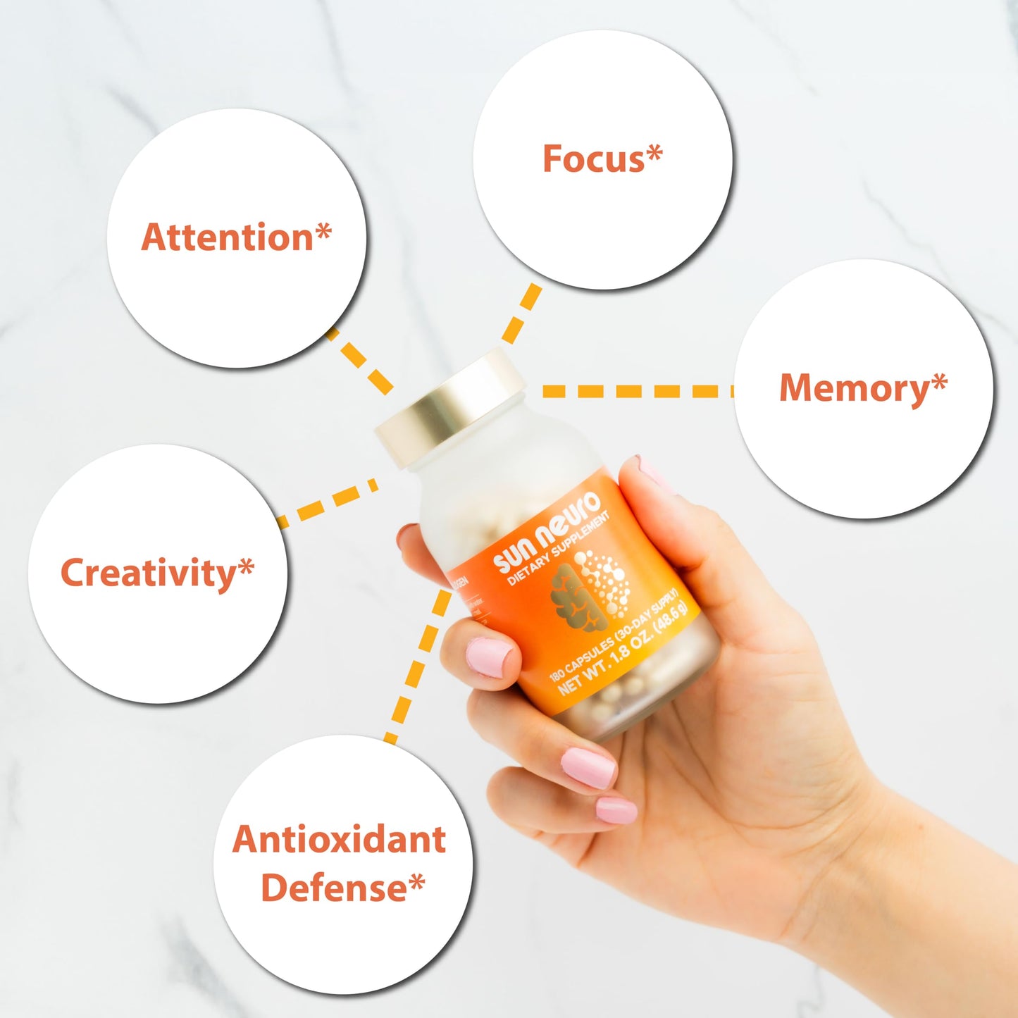 Sun Chlorella Sun Neuro Nootropic Brain Supplement 180 Capsules