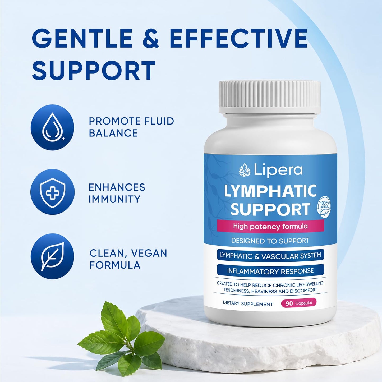 LIPERA LYMPHATIC Lymphatic Drainage Capsules 90 Capsules