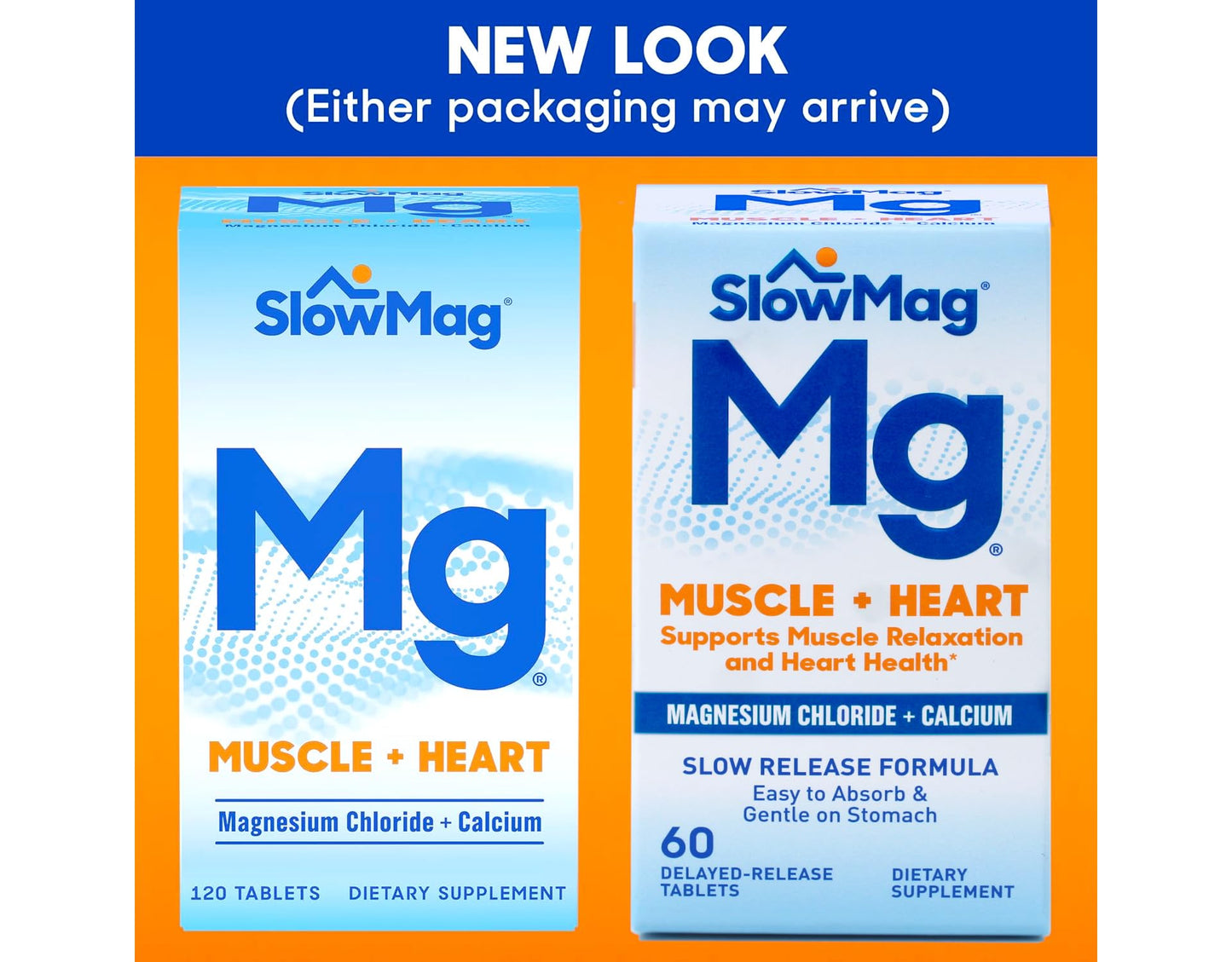 Slow-Mag Magnesium Chloride Plus Calcium 60 Tablets