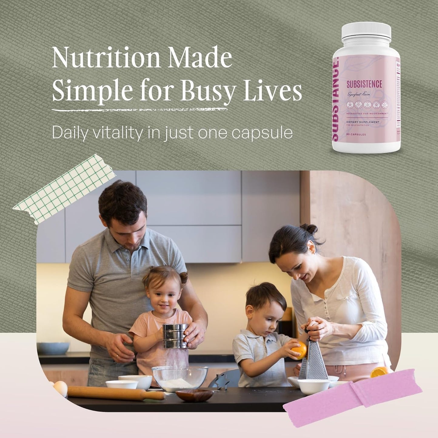 SUBSTANCE Nature's Subsistence Daily Fruits Supplement Capsule, 90 Count