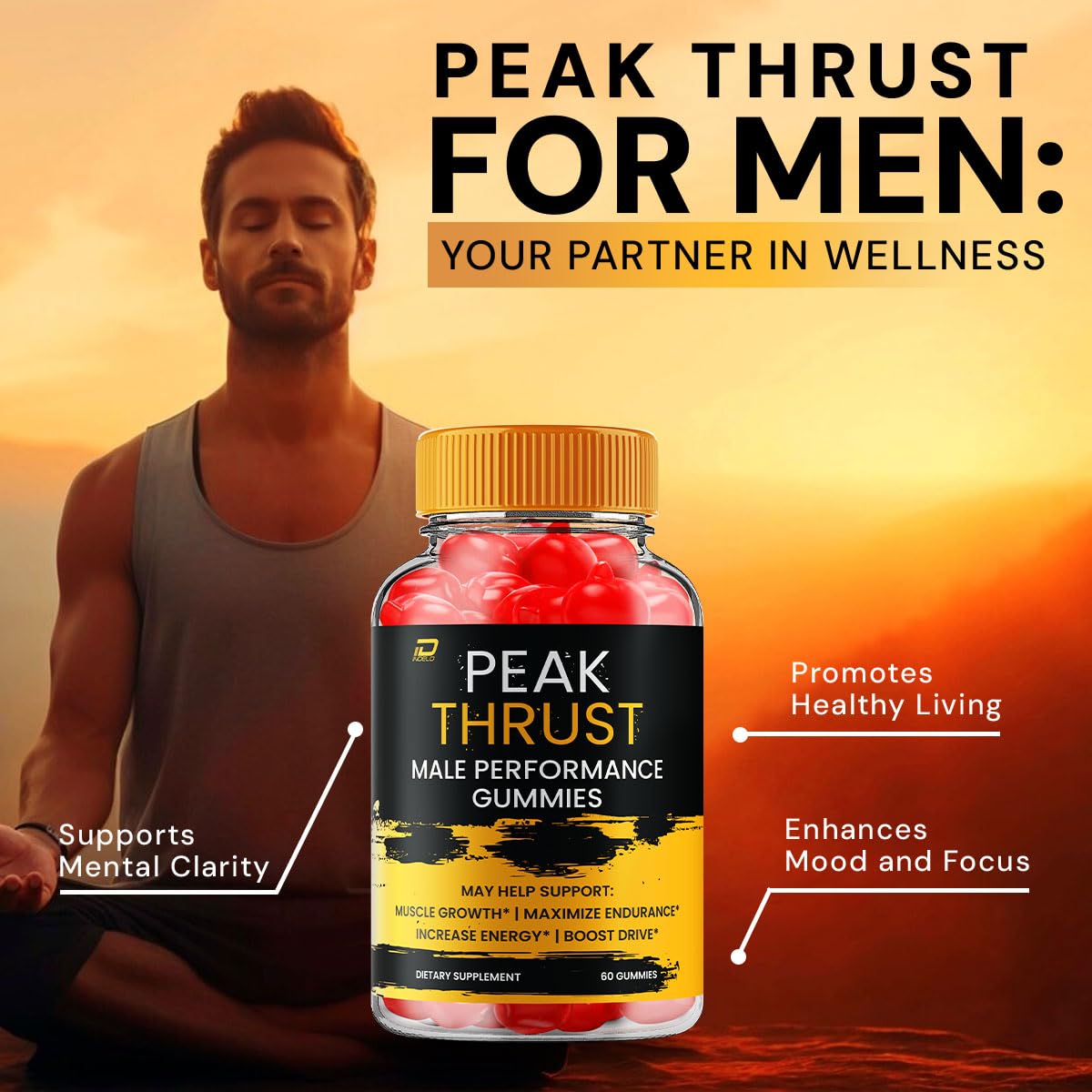 Indelo Peak Thrust Gummies 120 Gummies