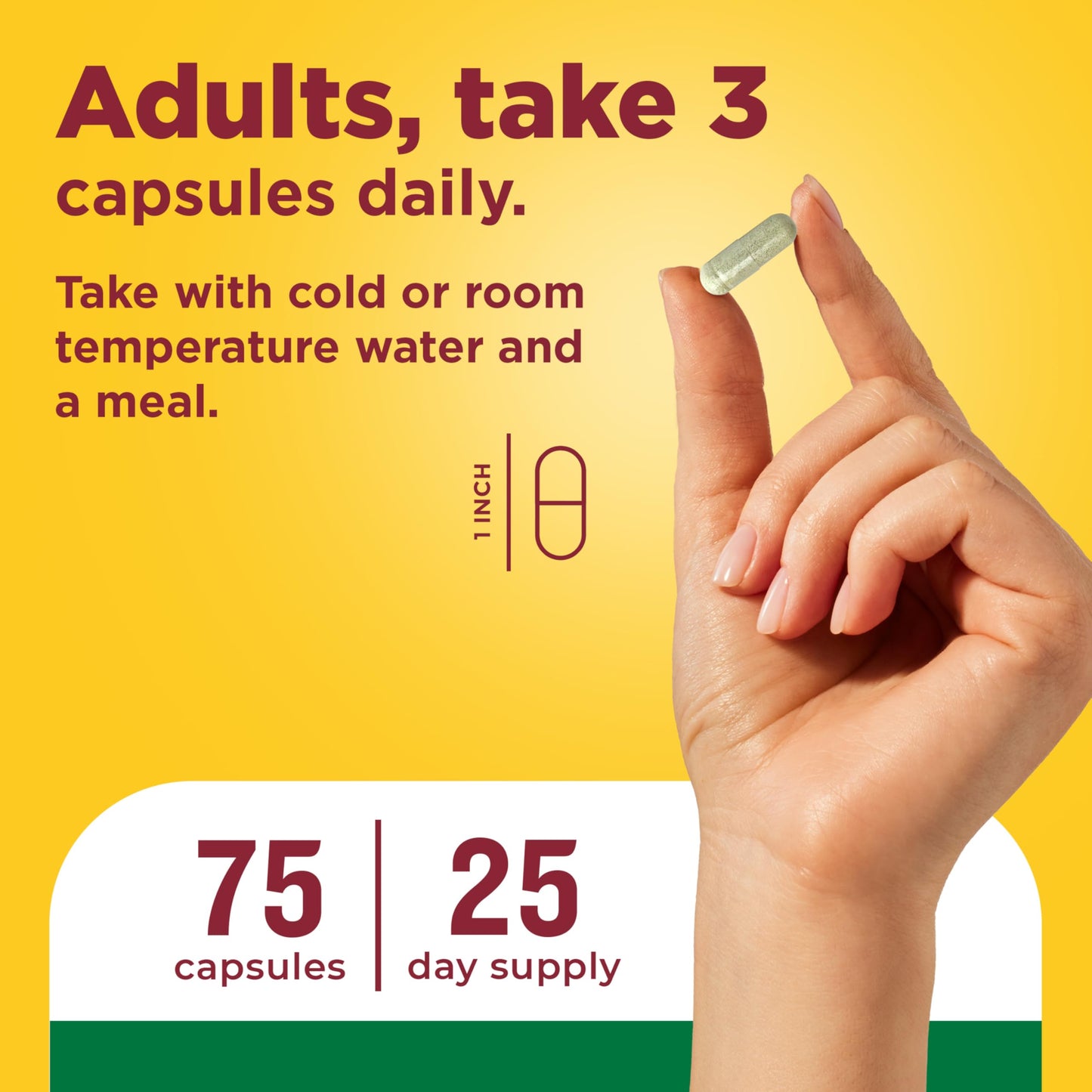 Nature Made Super Greens with Probiotic Capsules, 75 Count