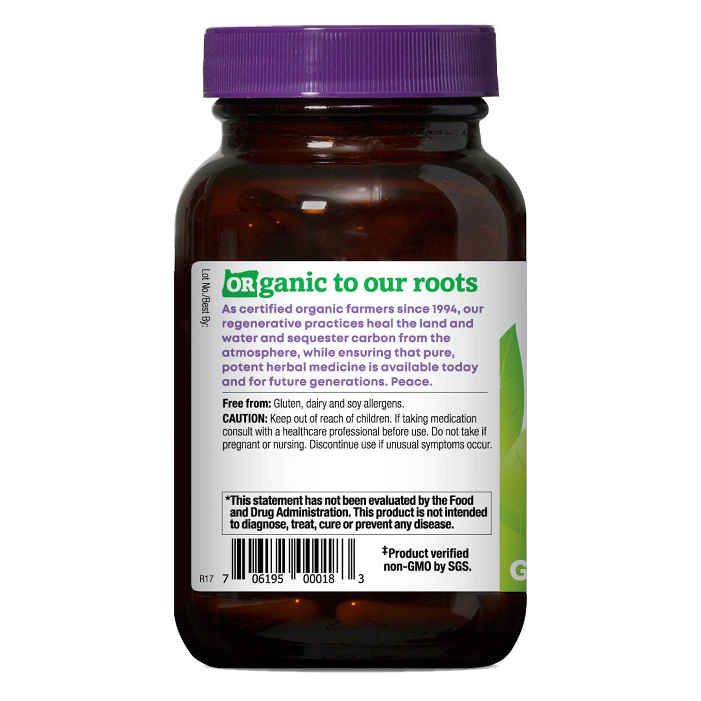 Oregon's Wild Harvest Organic Saw Palmetto Pygeum Herbal Supplement Capsules 90 Count