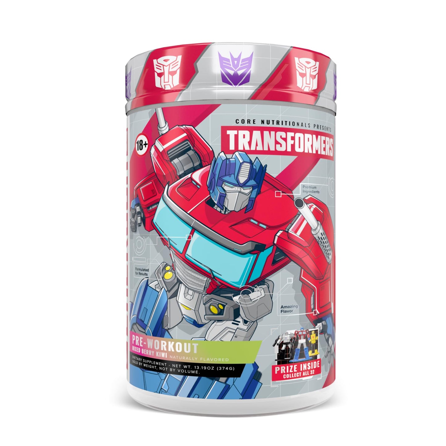 Core Nutritionals Transformers Energon Pre Workout Powder 16 Servings