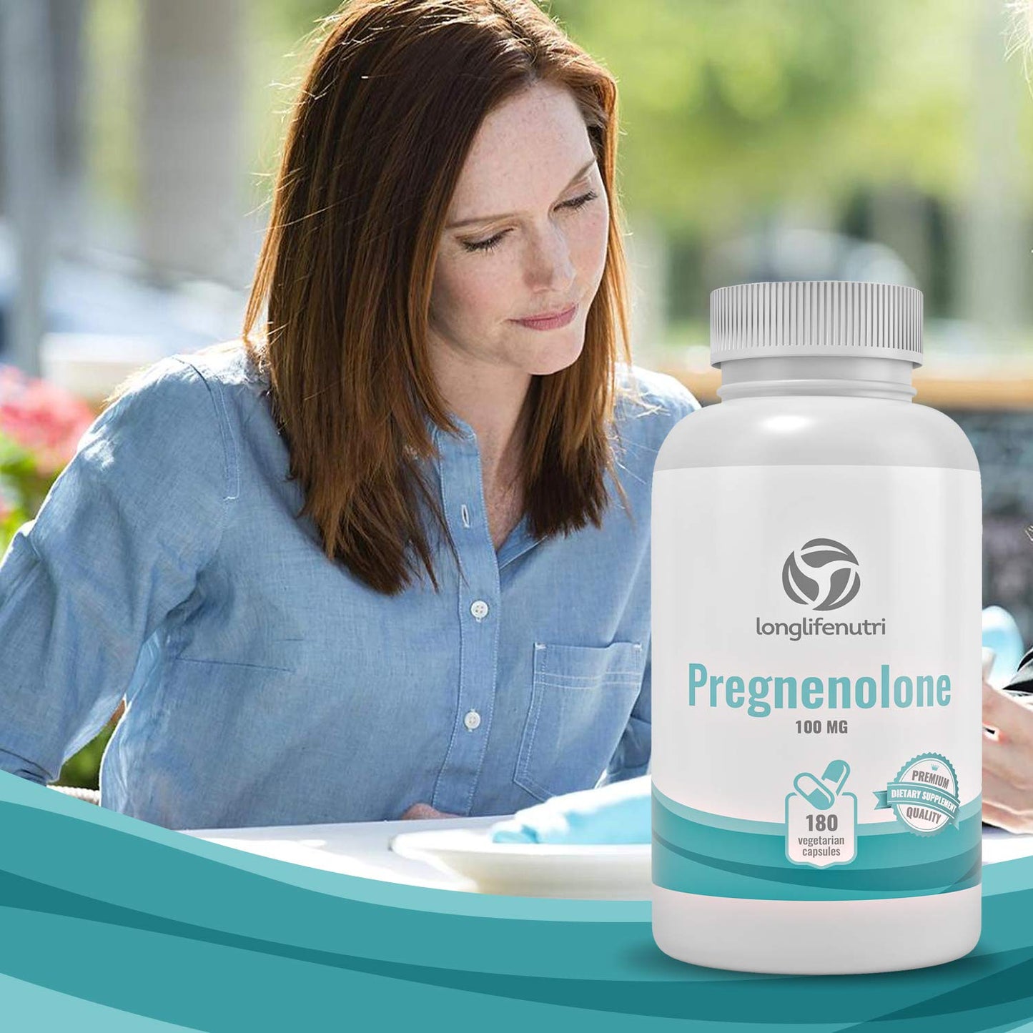 LongLifeNutri Urolithin A+ 1000 mg & Pregnenolone 100 mg Bundle, 300 Veg Caps