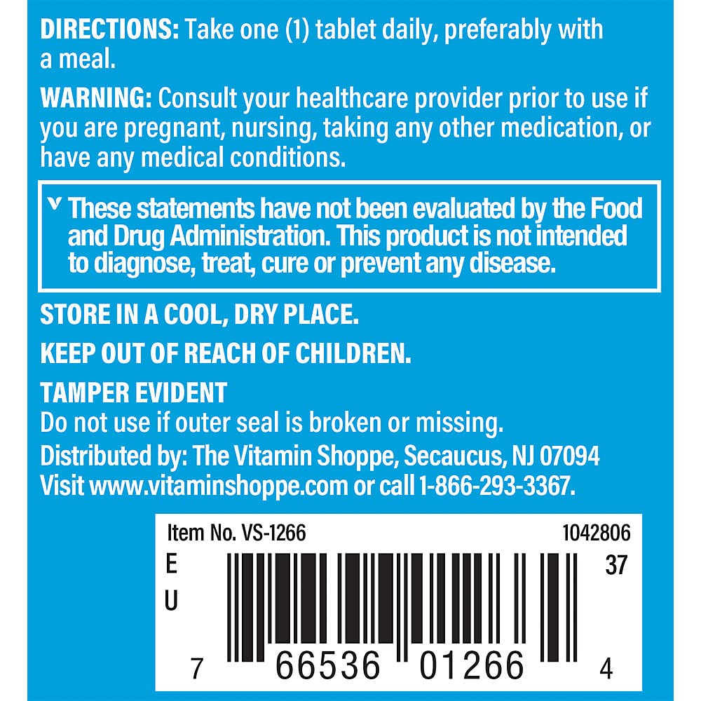 The Vitamin Shoppe P-5-P Pyridoxal-5-Phosphate 50mg - Active B6 Coenzyme Tablets, 100 Count
