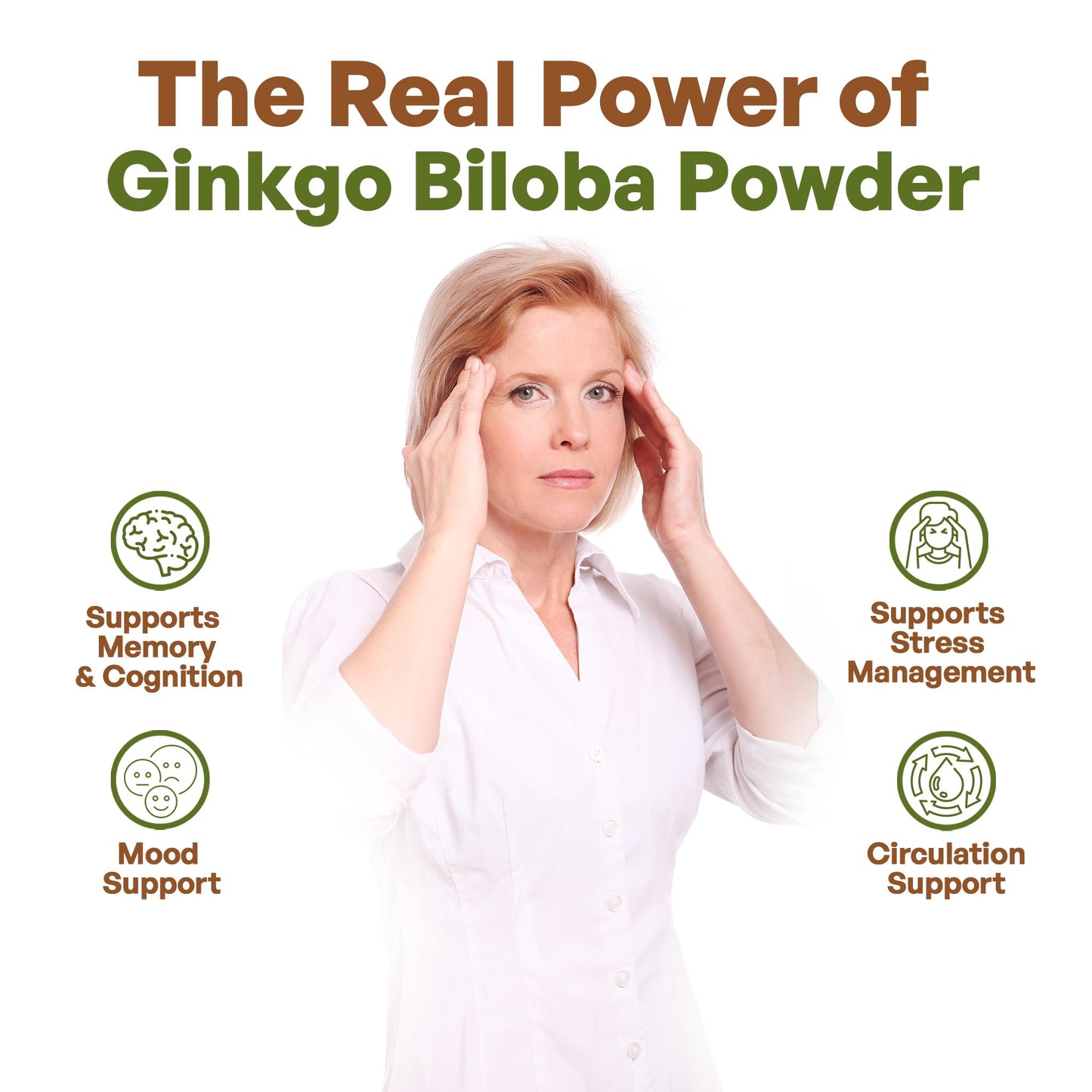 Go Nutra Organic Ginkgo Biloba Powder 8 oz