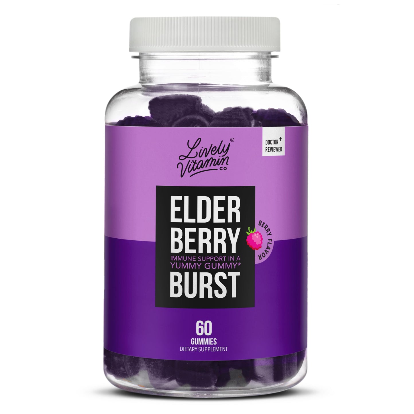 LIVELY VITAMIN CO Elderberry Burst Gummies 60 Gummies
