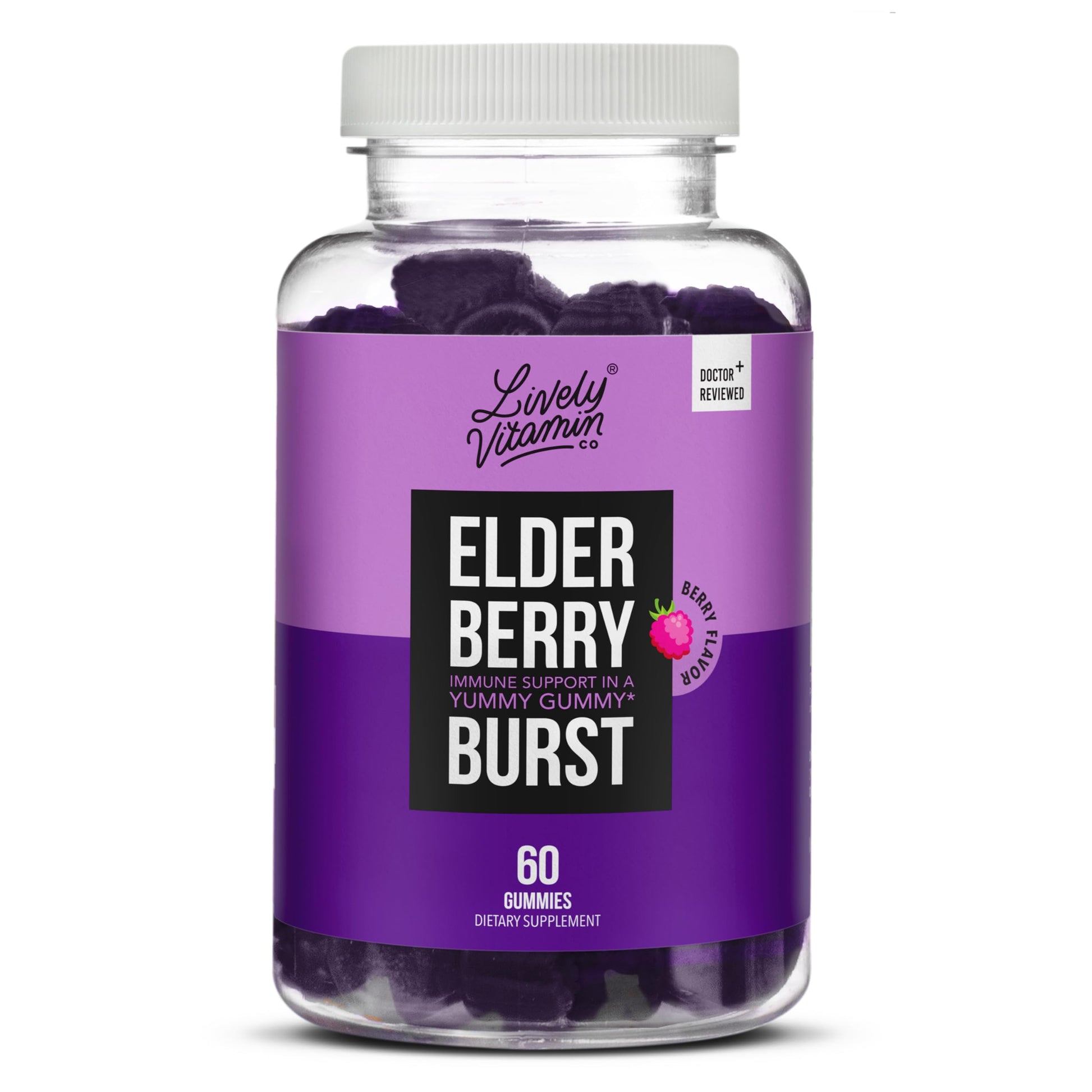LIVELY VITAMIN CO Elderberry Burst Gummies 60 Gummies