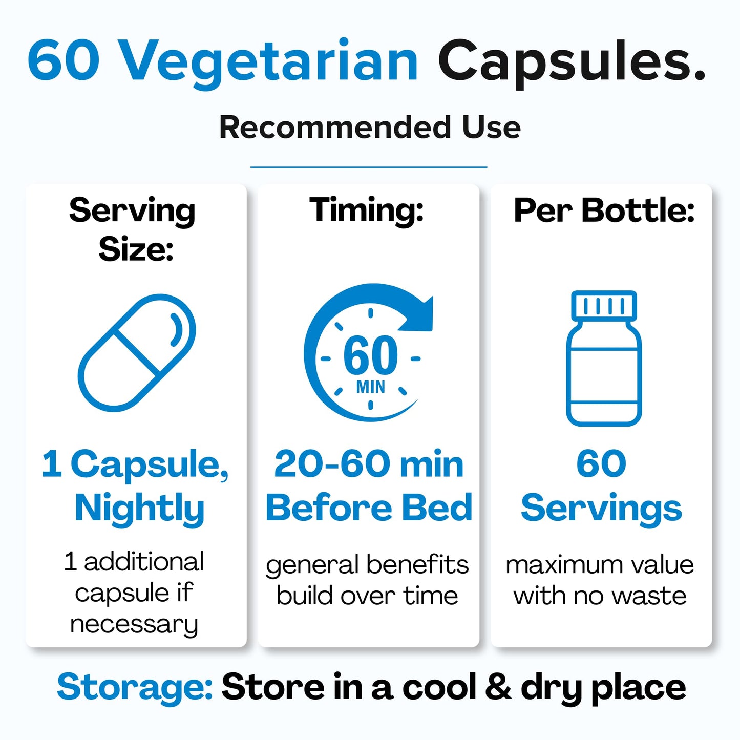 Jellicoe Cortisol & Sleep Support Capsule 60 Count