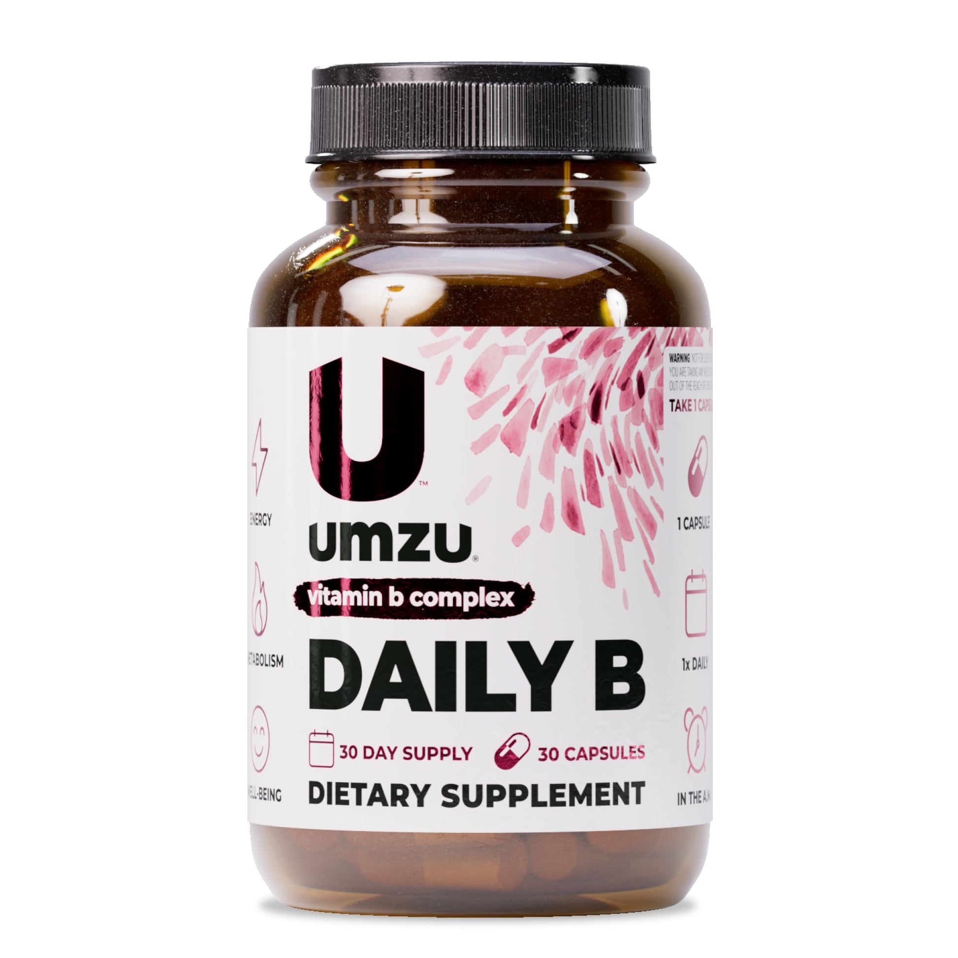 UMZU Daily B Vitamin B-Complex Capsules, 30 Count