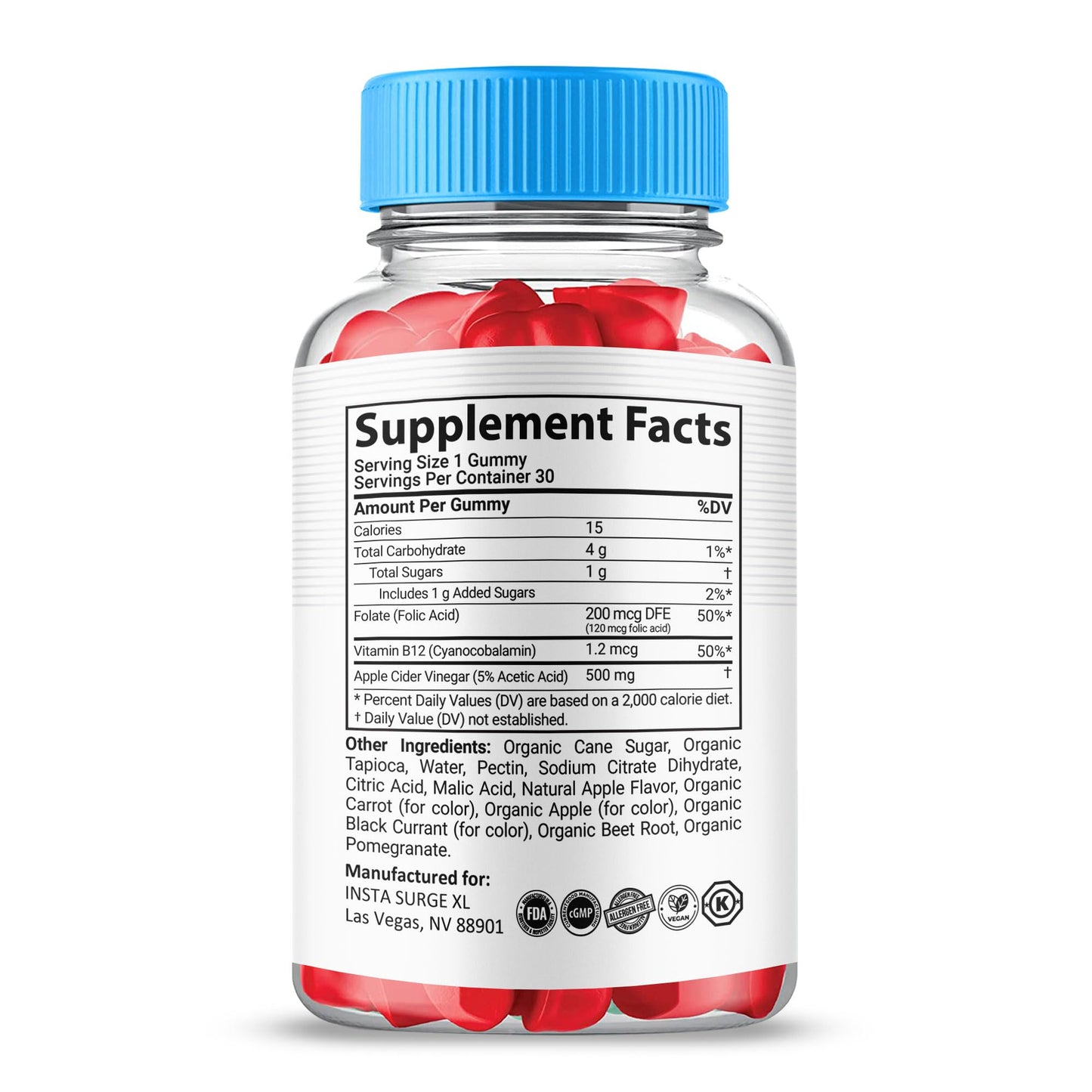 Gold Nutra Insta Surge XL Gummies 1 Count
