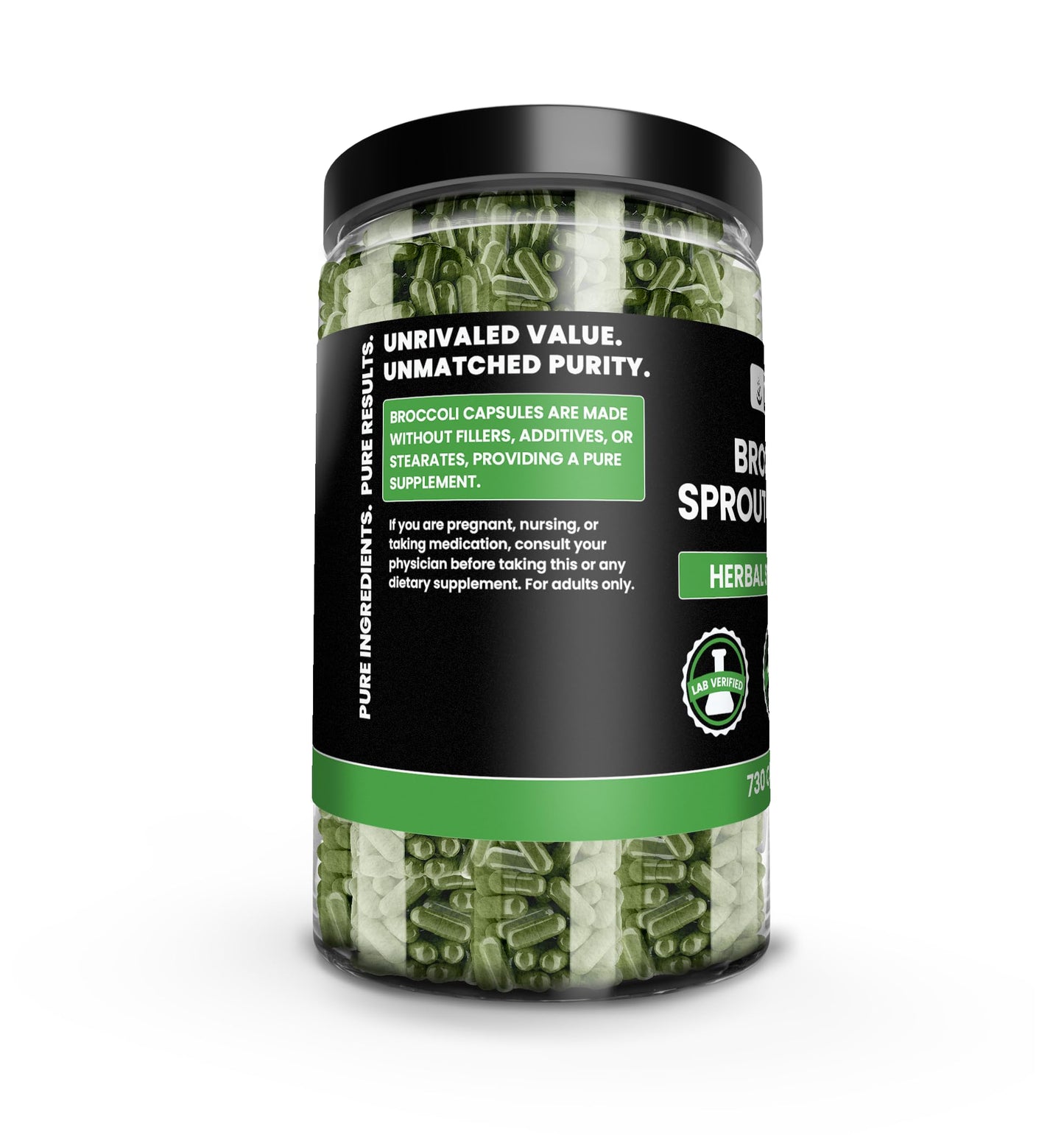 PURE ORIGINAL INGREDIENTS Broccoli Extract Capsules, 730 Count