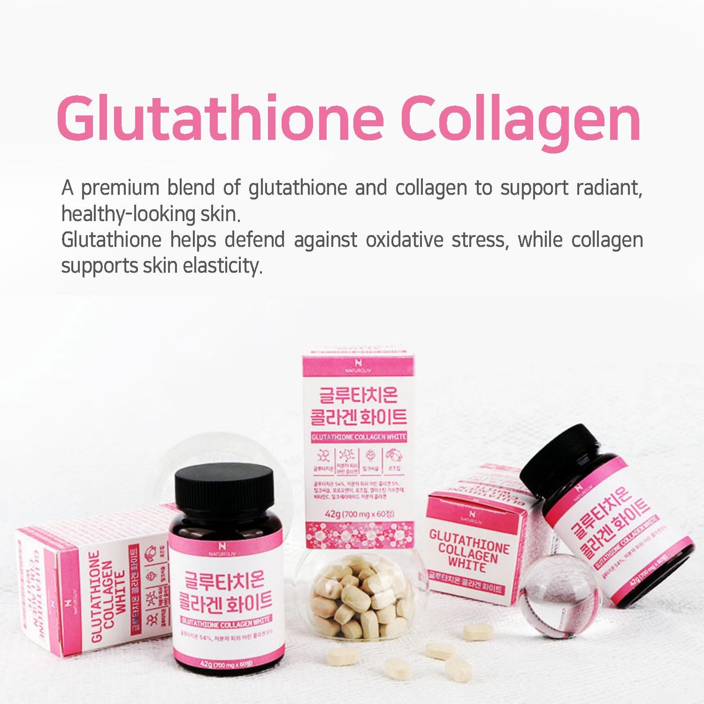 Generic Glutathione Collagen White 700mg – 60 Tablets