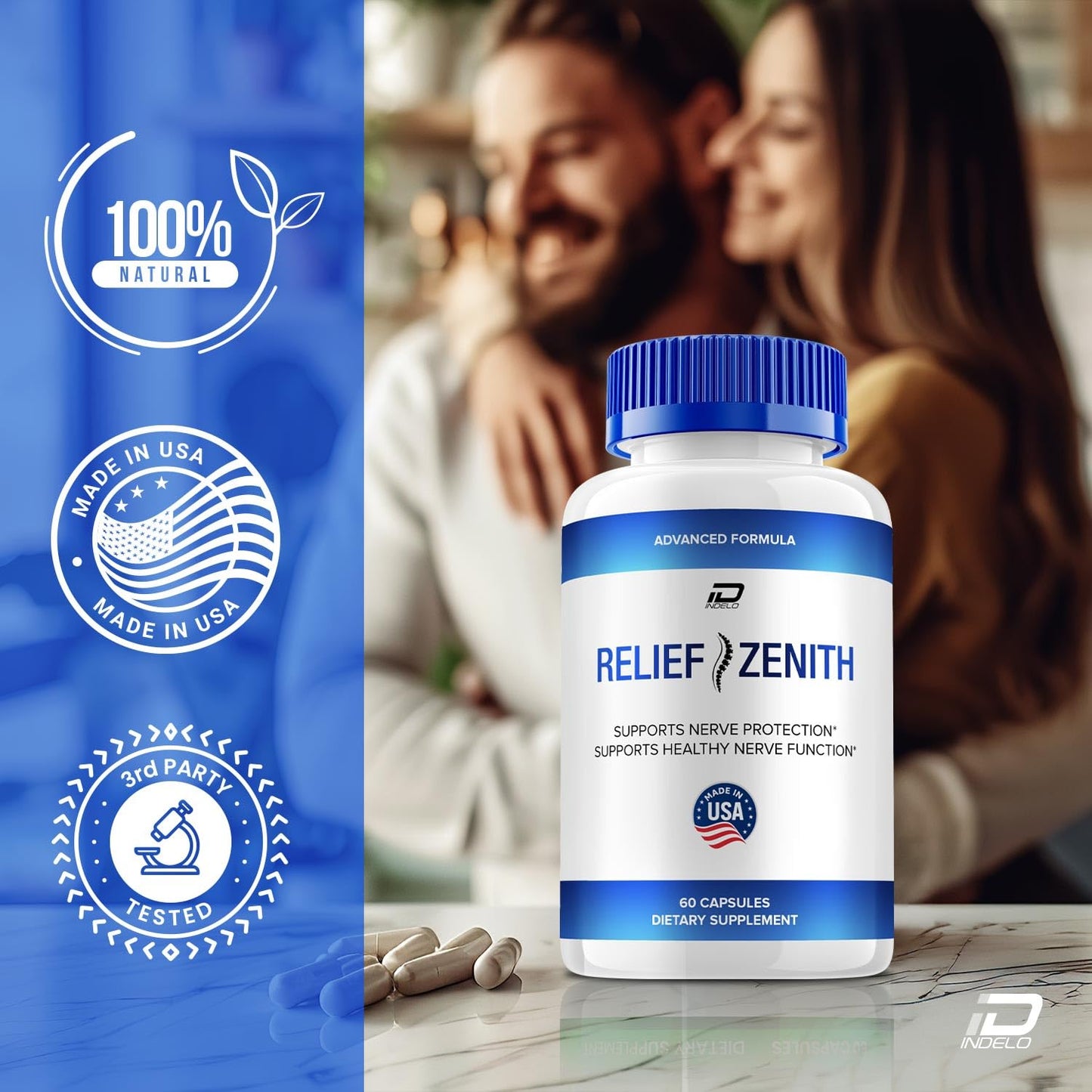 Indelo Relief Zenith 60 Capsules