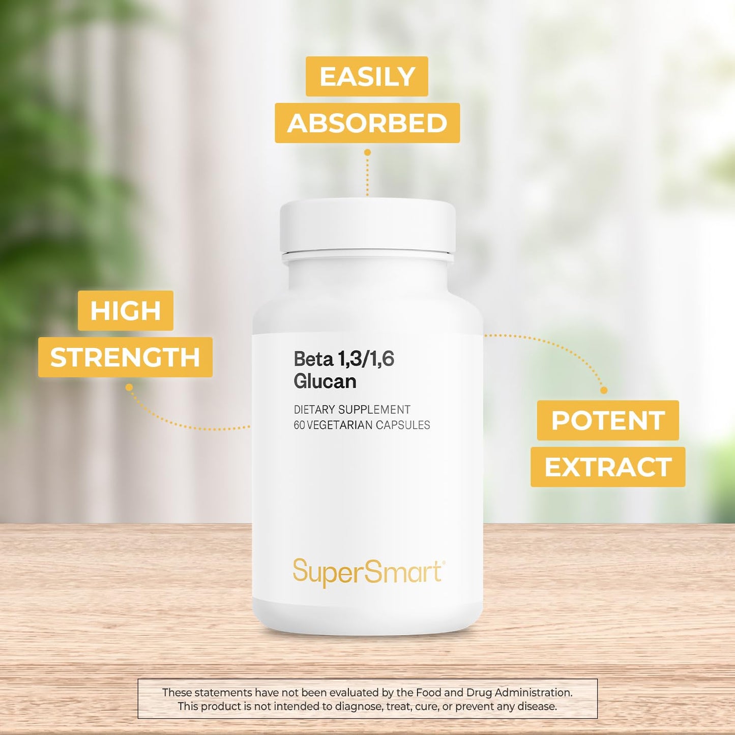 Supersmart Beta Glucan Supplement 250mg Capsule, 60 Vegetarian Capsules