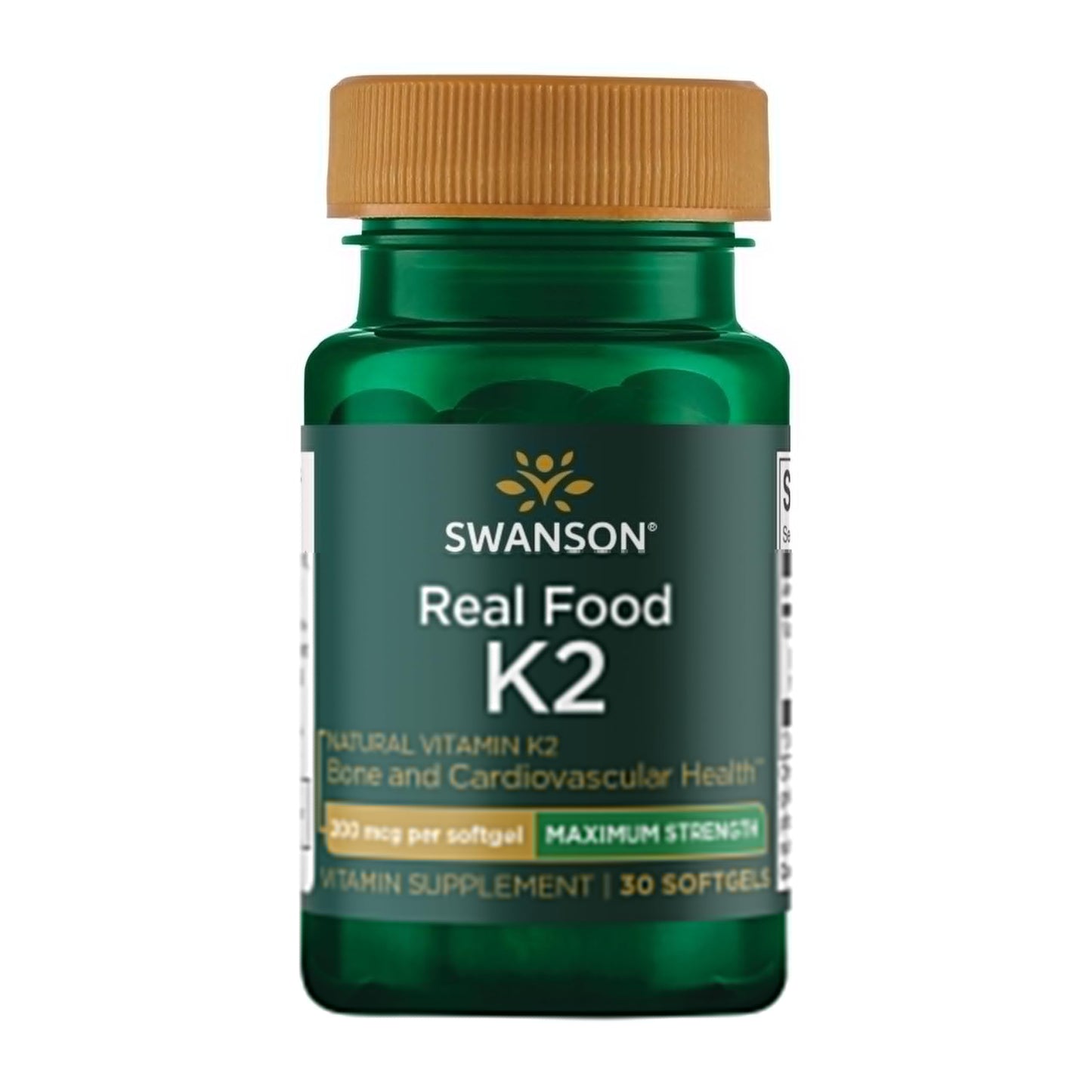 Swanson Maximum Strength Vitamin K2 (MK-7) Softgels, 200 mcg, 30 Count