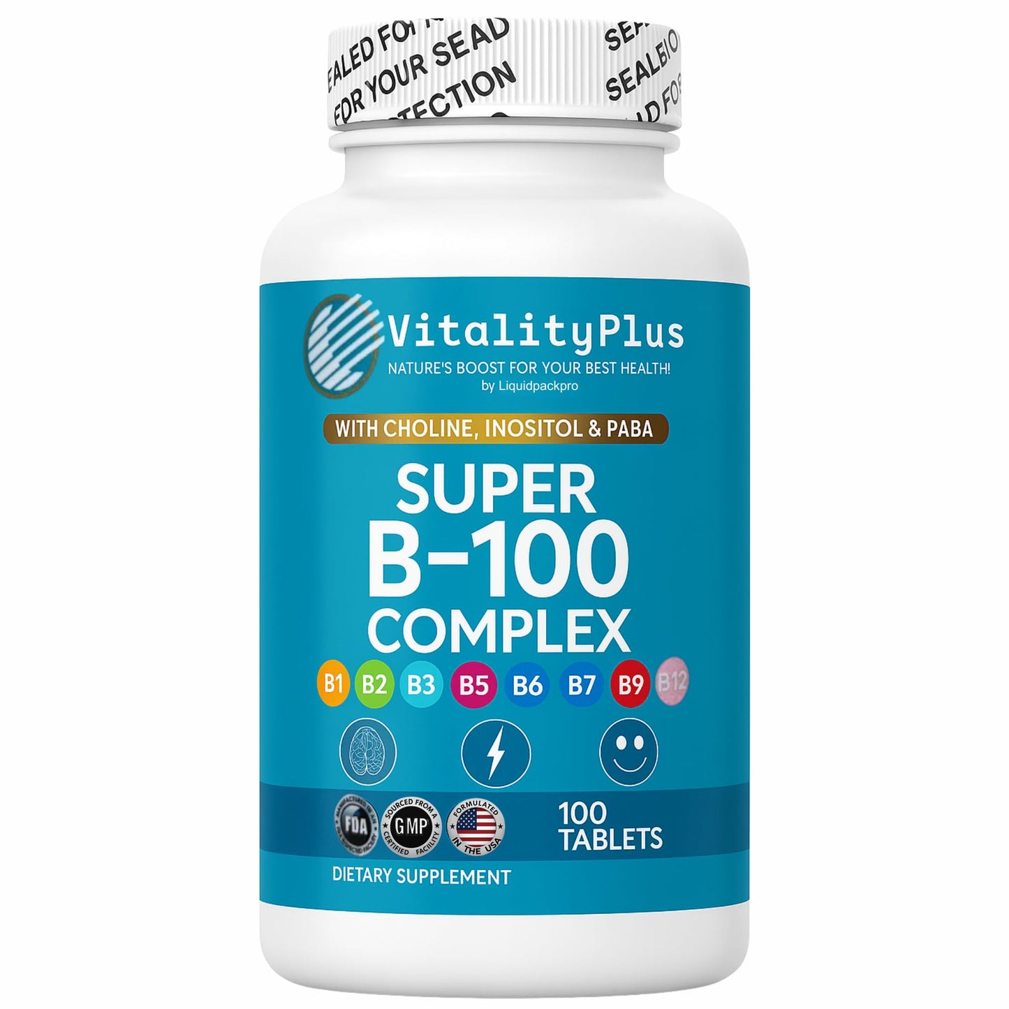 LIQUIDPACKPRO Super B-100 Complex Tablet 100 Tablets